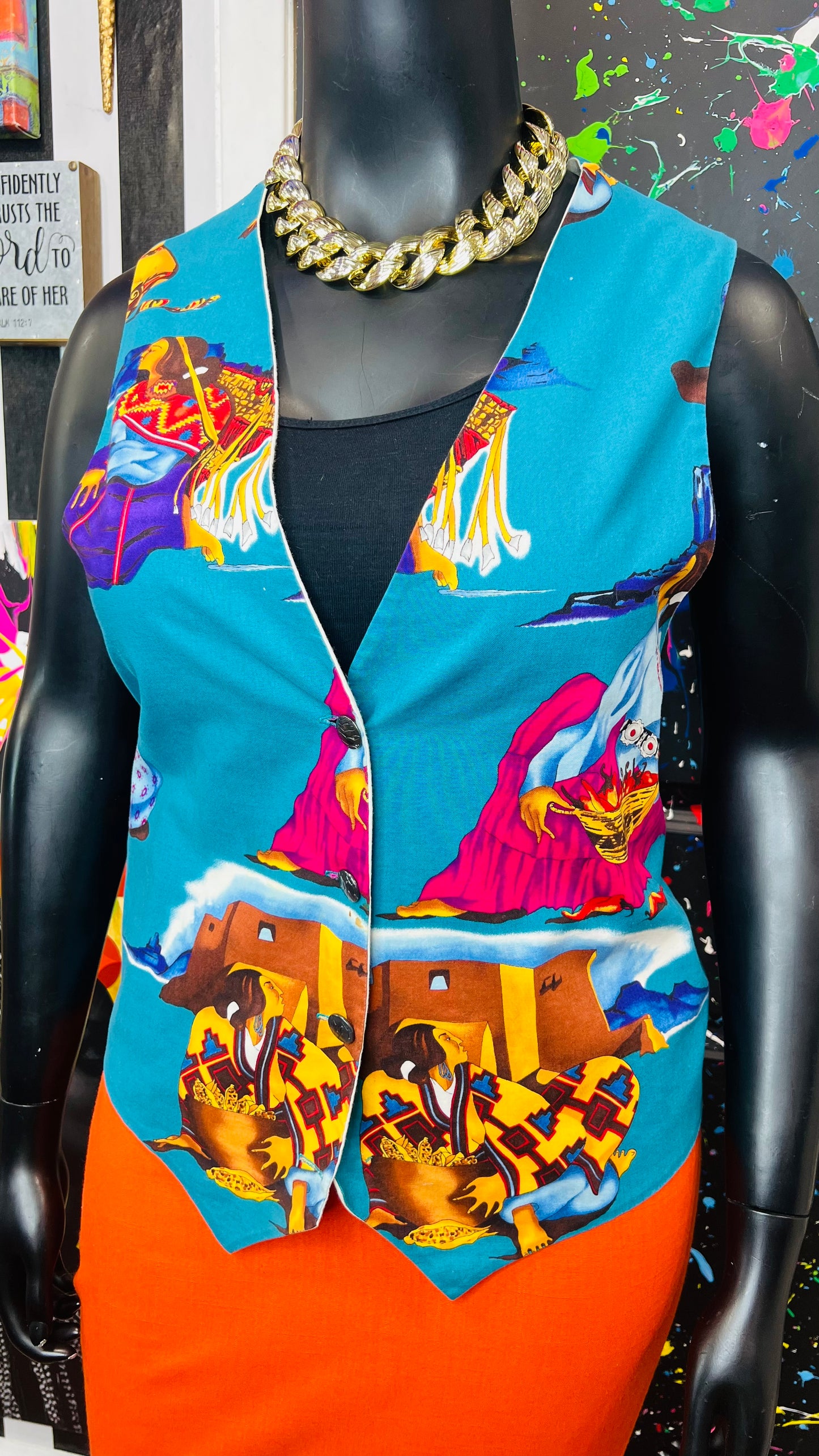 Vintage Native American Vest (22)