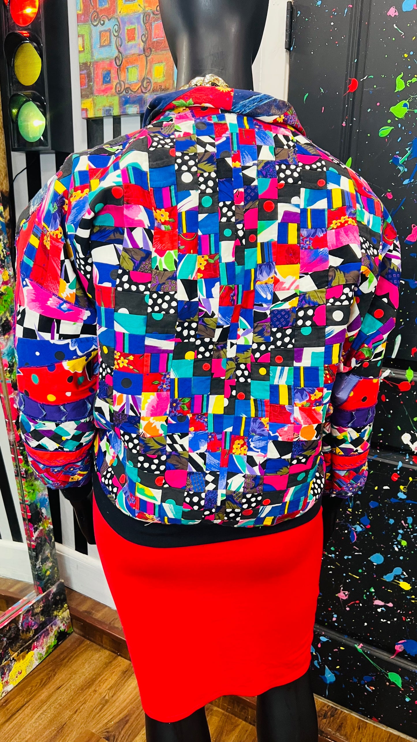 Vintage Cotton Patchwork Jacket