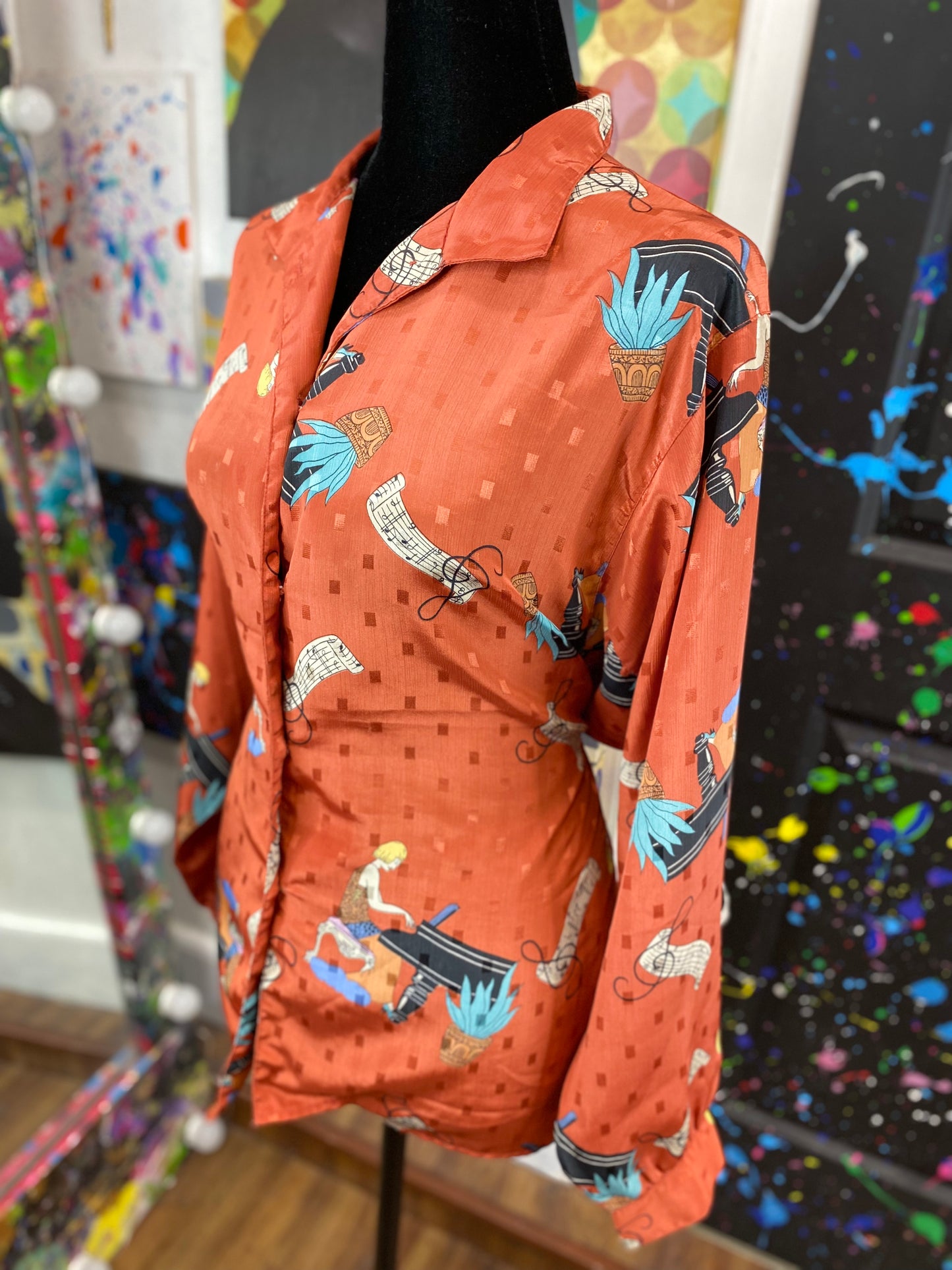 Vintage Long Sleeve Blouse