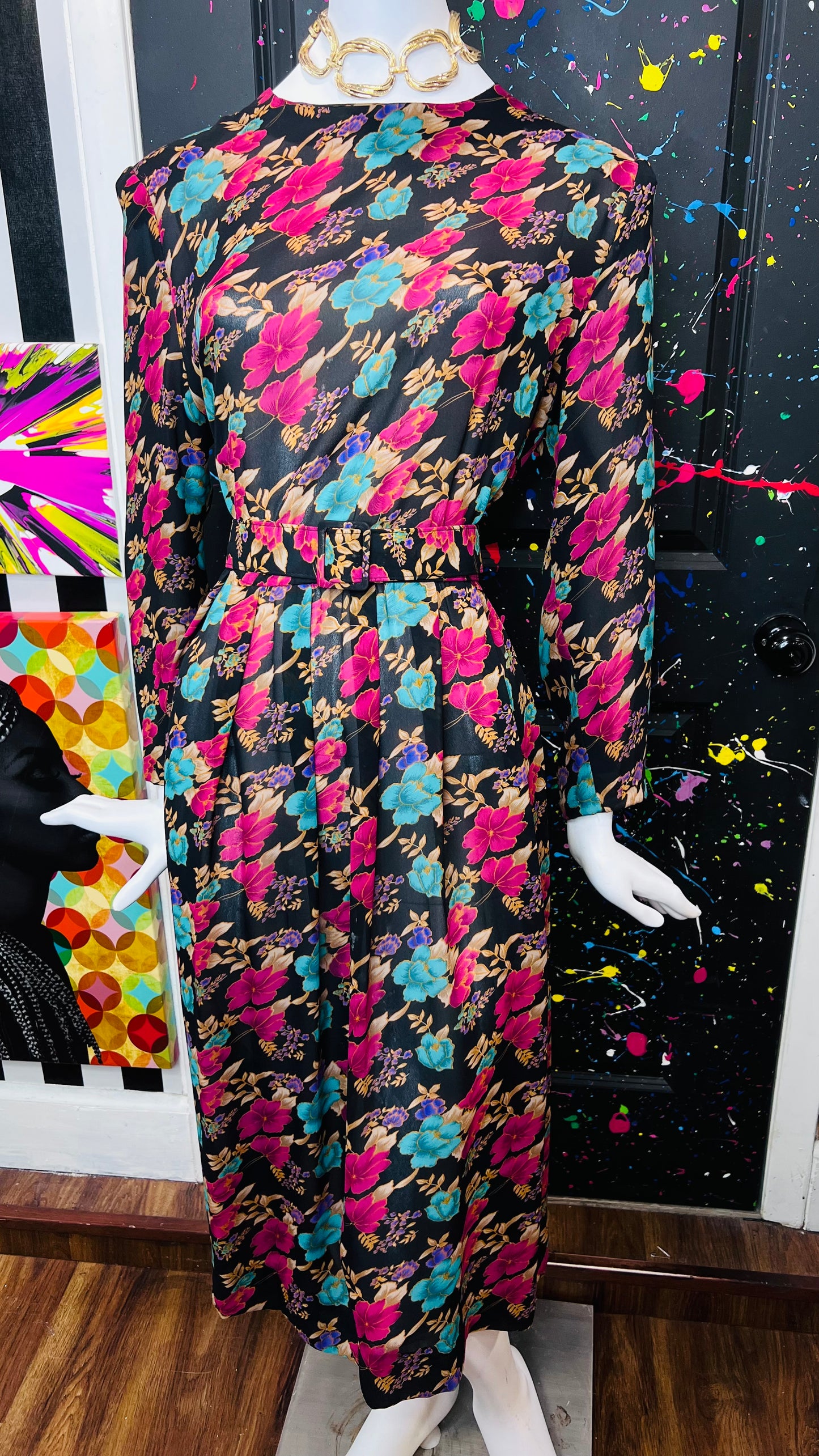Vintage Floral Dress (16)