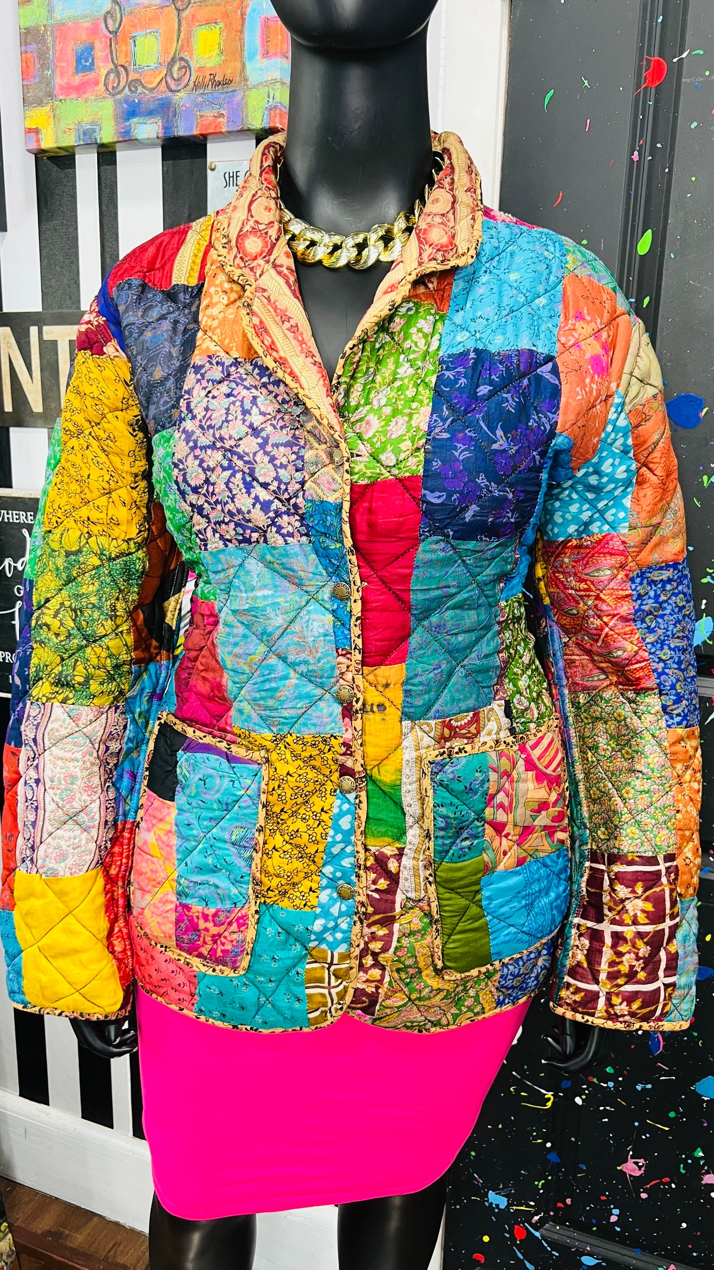 Vintage Patchwork Reversible Jacket (16)