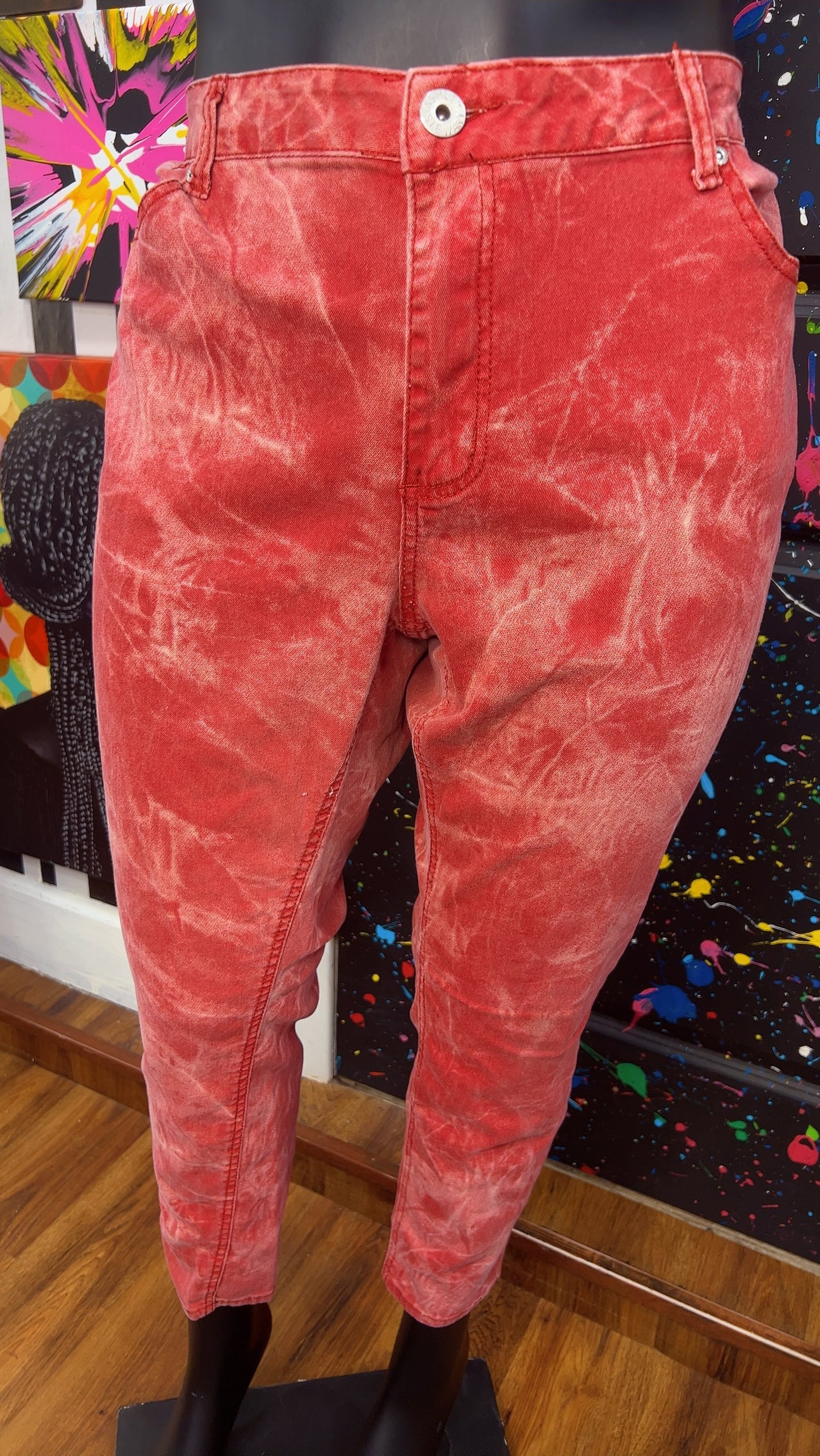 Ashley Stewart Abstract Wash Jeans (22)