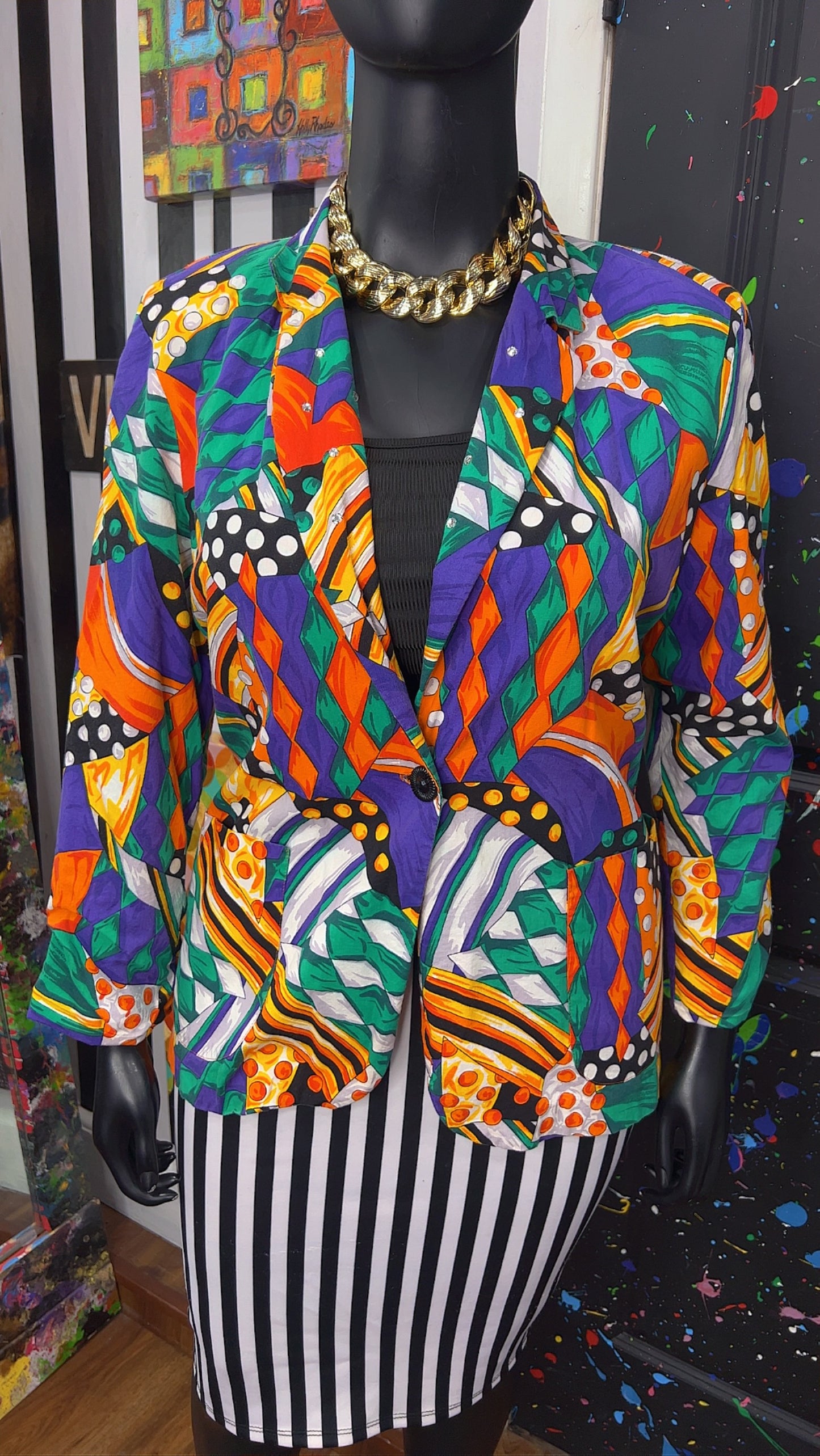 Vintage Abstract 90’s Blazer (14)