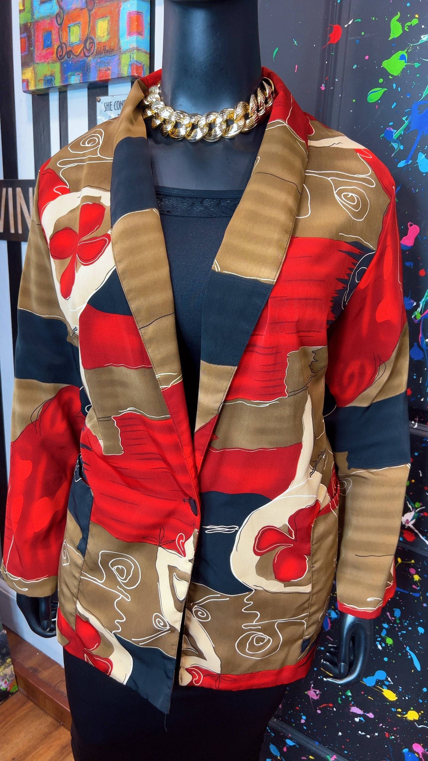 Vintage 90’s Abstract Blazer (24)