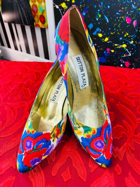 Sutton Plaza Floral Heels