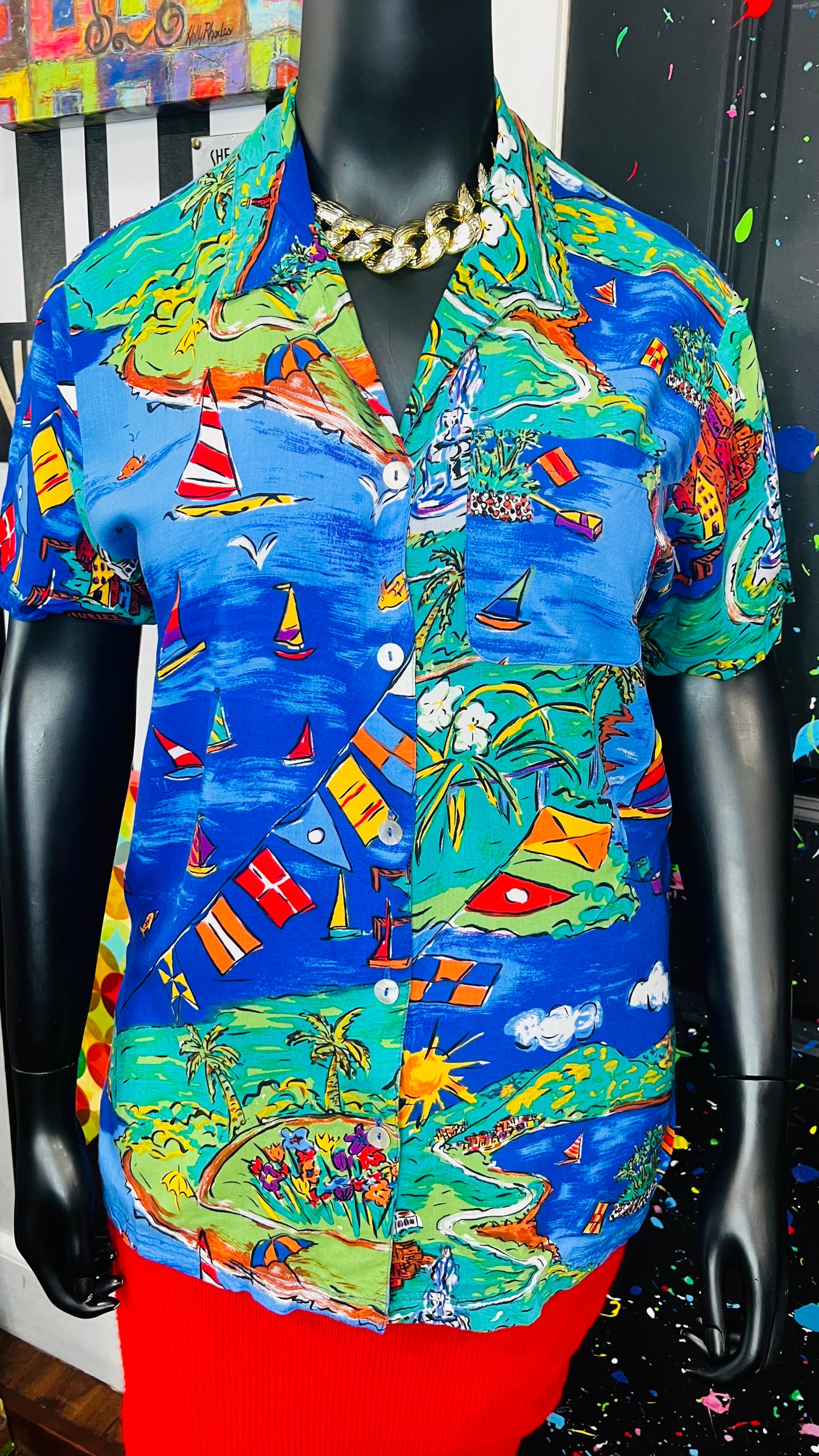 Vintage Carole Little Blouse (12)