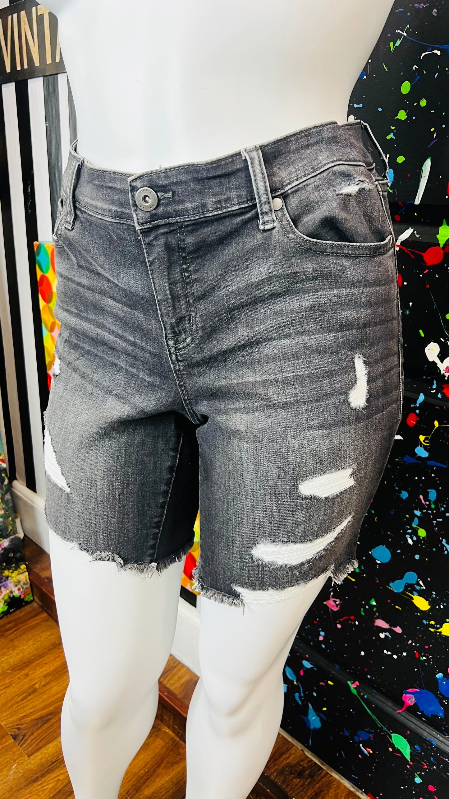 Torrid Distressed Denim Shorts (18)