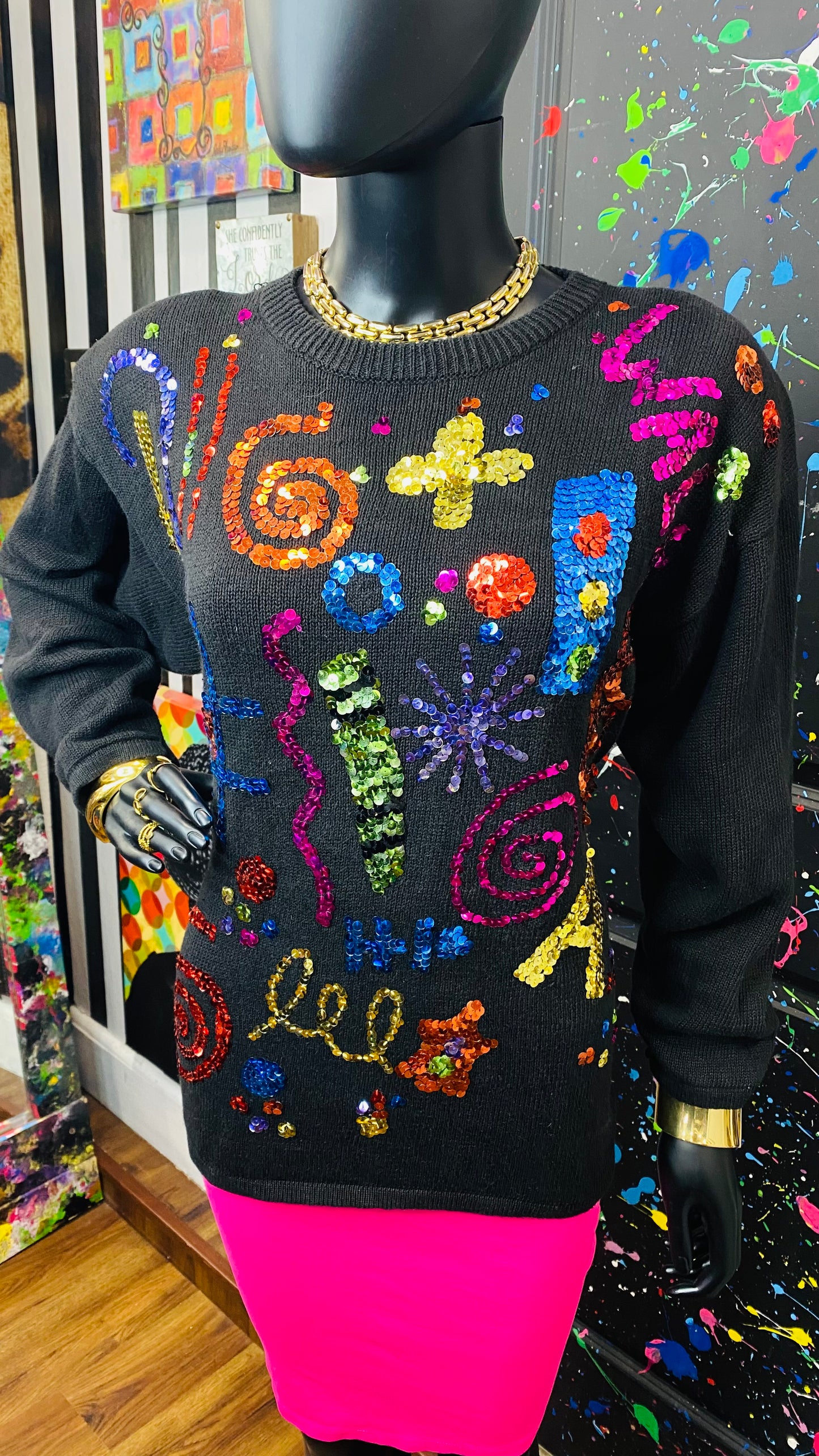 Vintage Sequin Sweater (14)