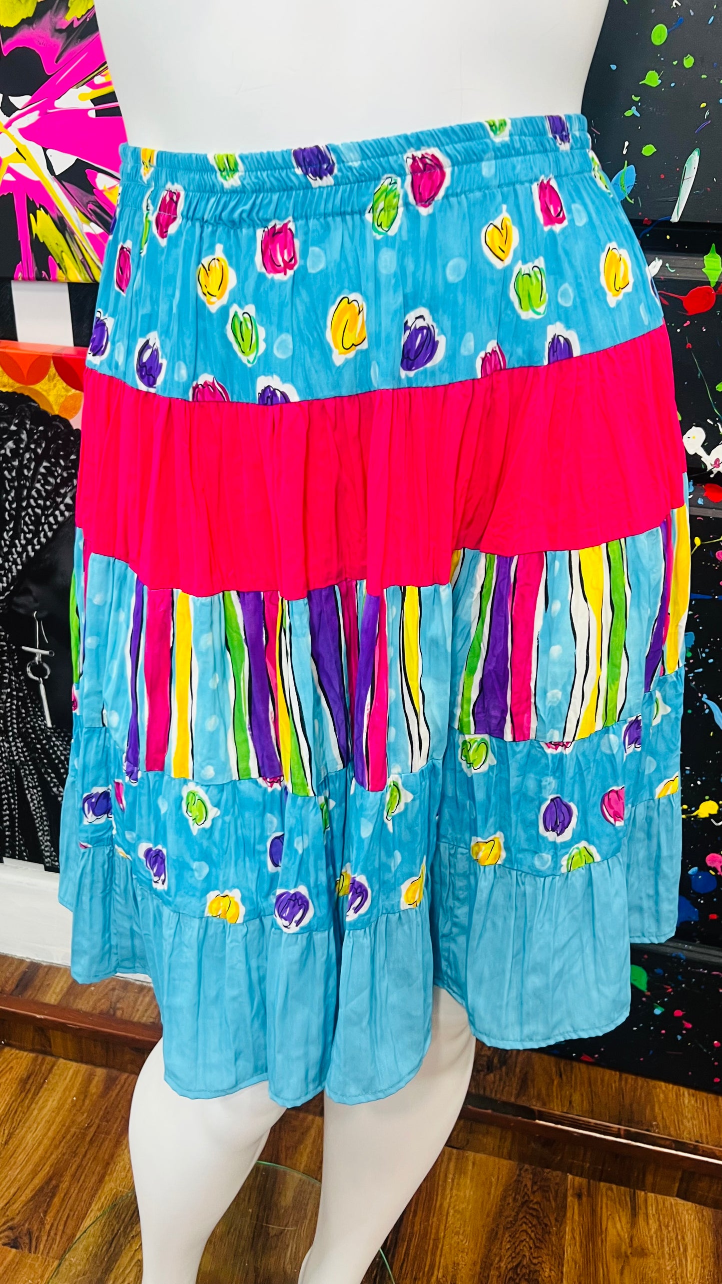 Vintage 80’s Rayon Skirt (16)