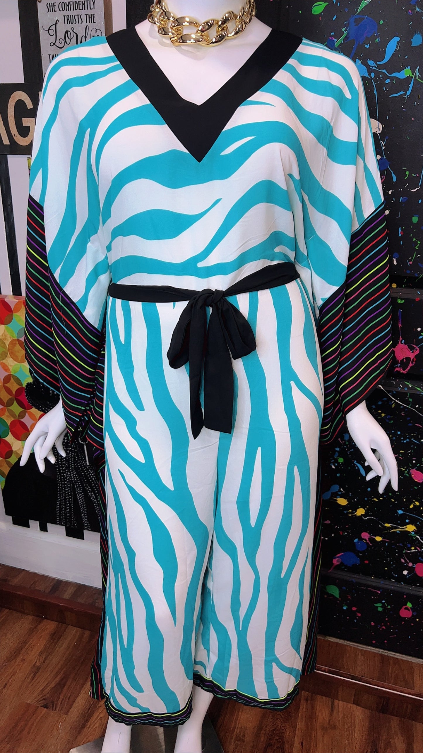 Ashley Stewart Striped Jumpsuit (18/20)