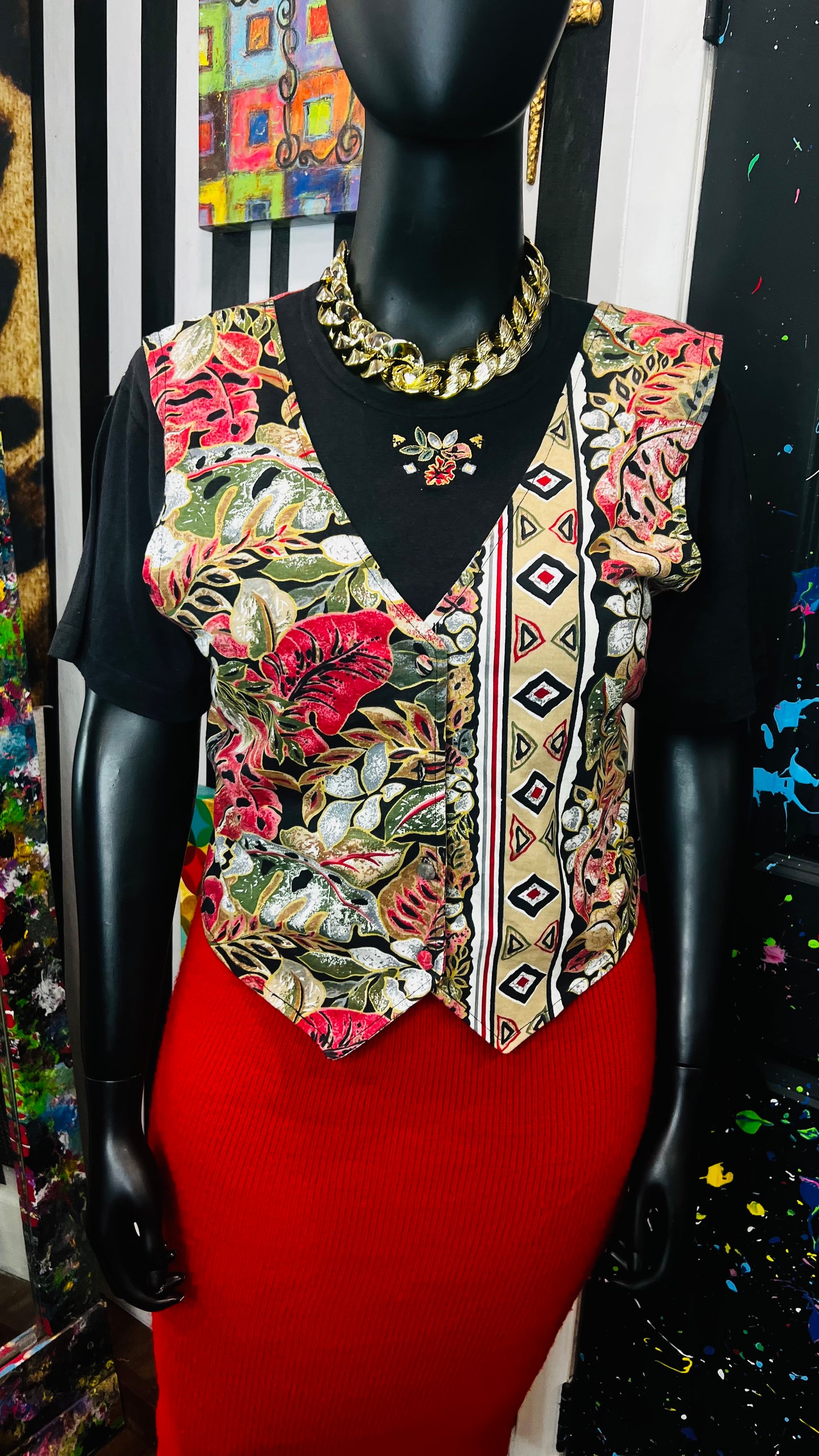 Vintage Deadstock Blouse w/ Vest (16)