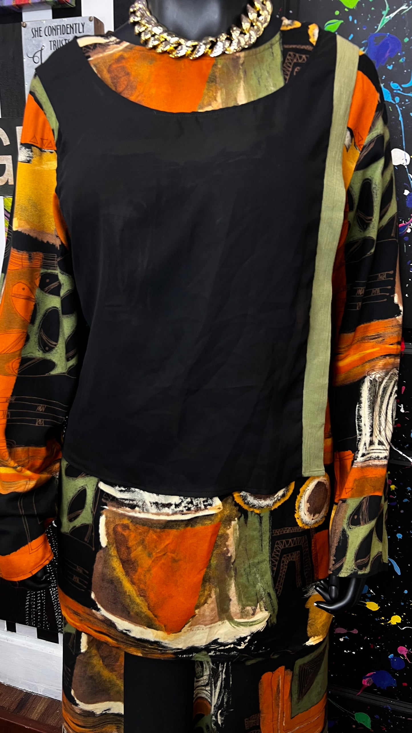 Vintage 90’s Abstract Skirt Set (22)