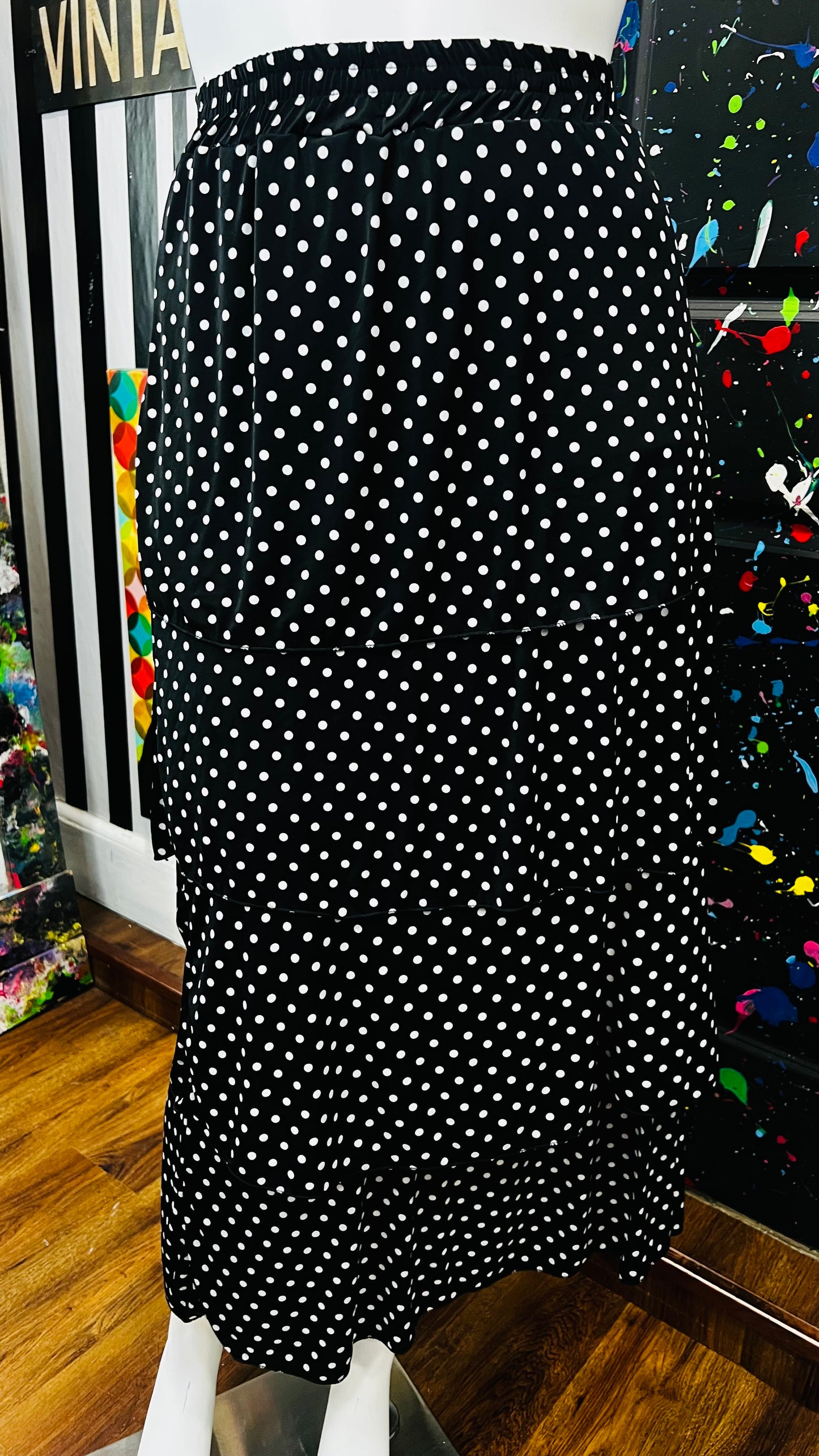 Black & White Layered Skirt (16/18)