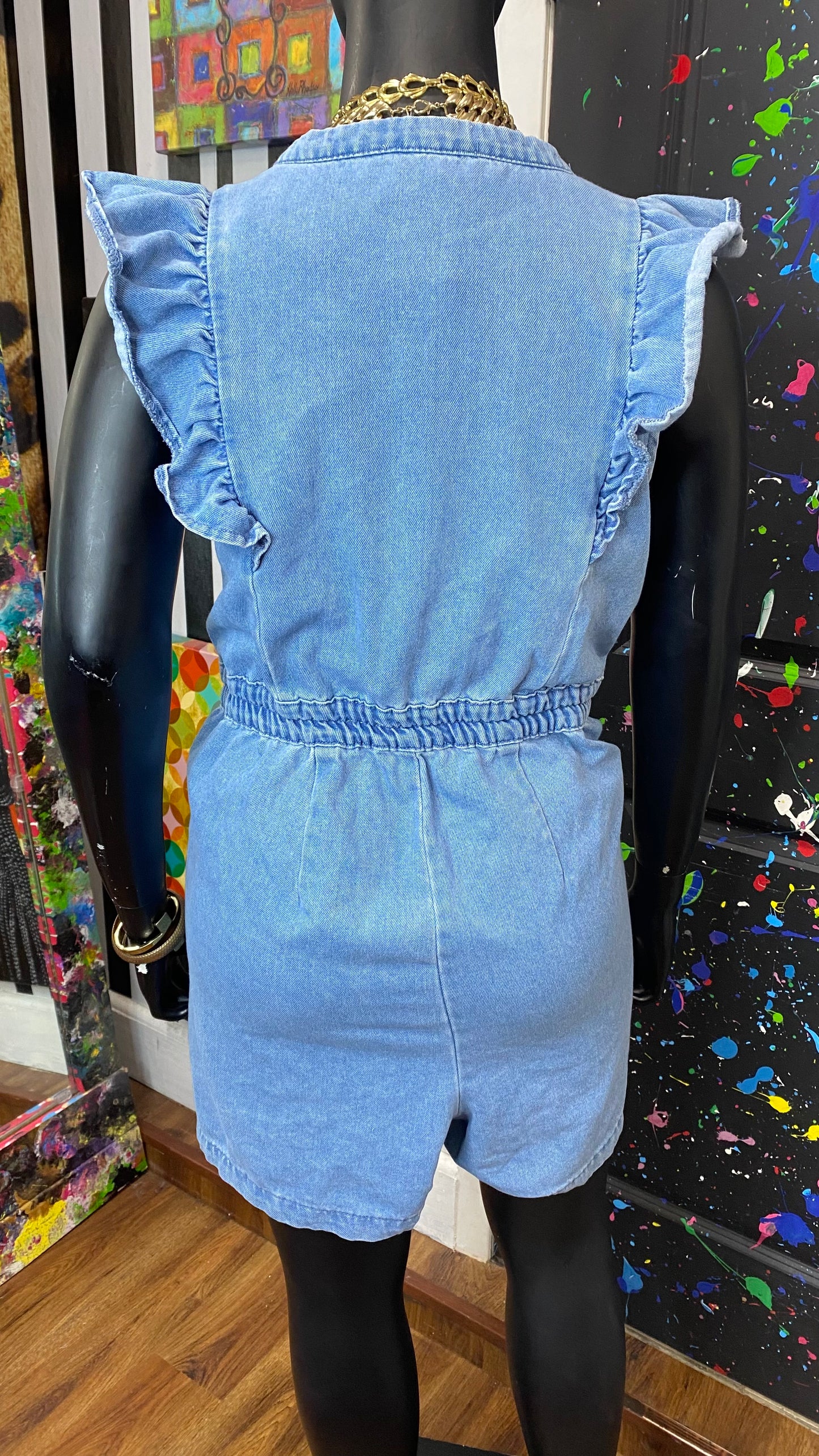 Denim Shorts Romper (20)