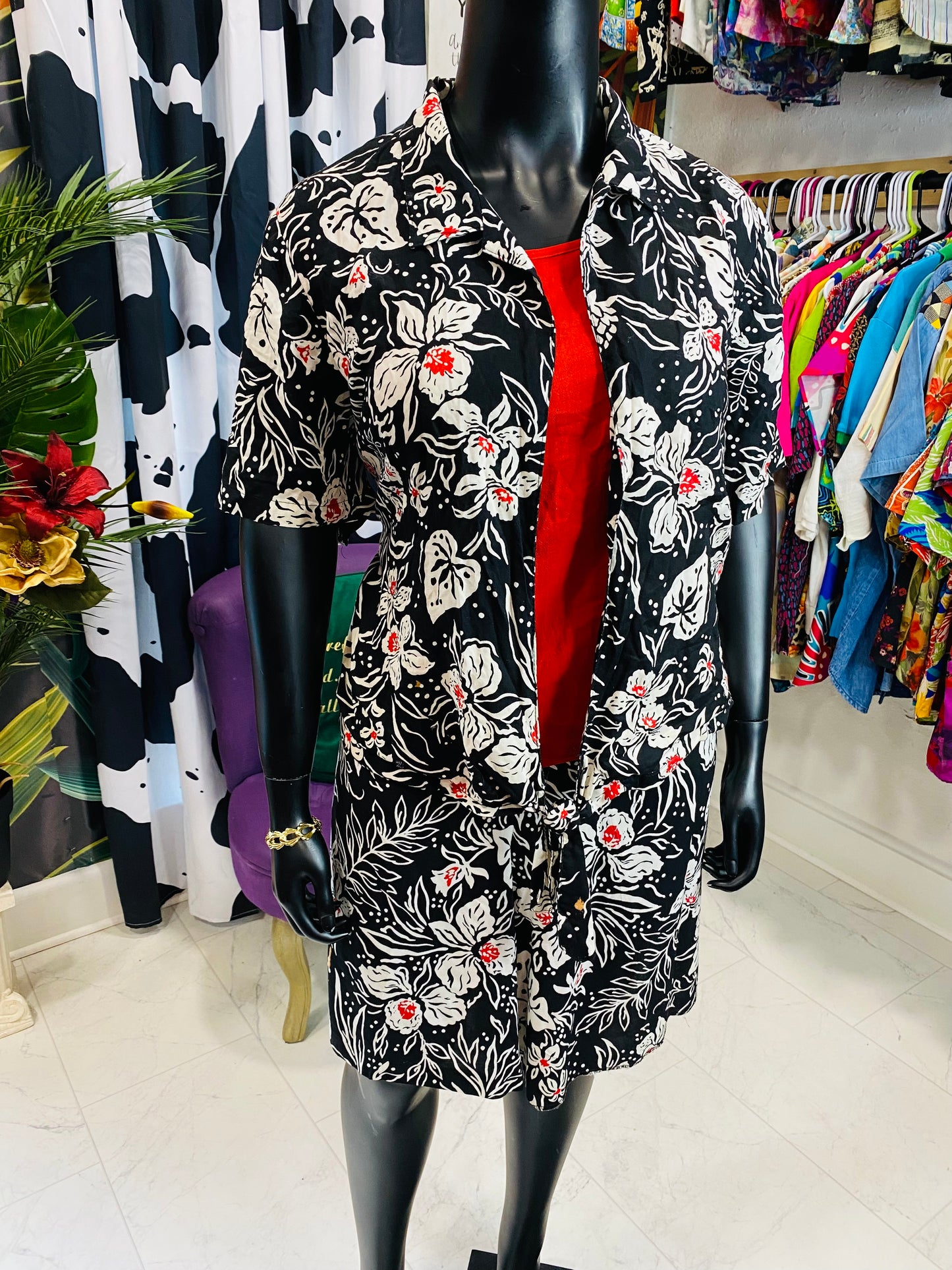 Vintage 2 Piece Undershirt Short Set
