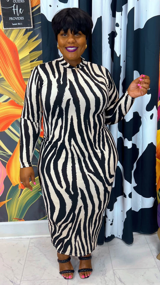 Plus Size Vintage Inspired - Lux Stripes - Dress