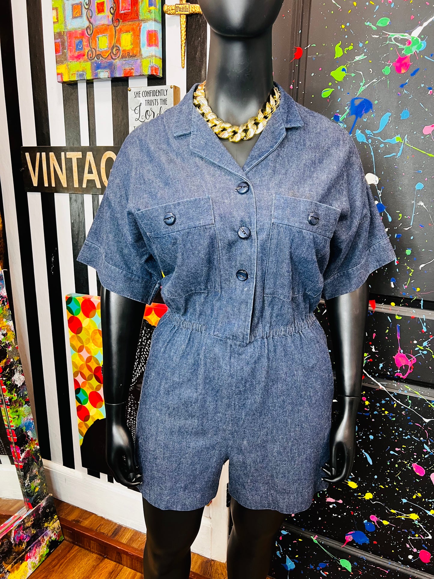Vintage Denim Romper (18)