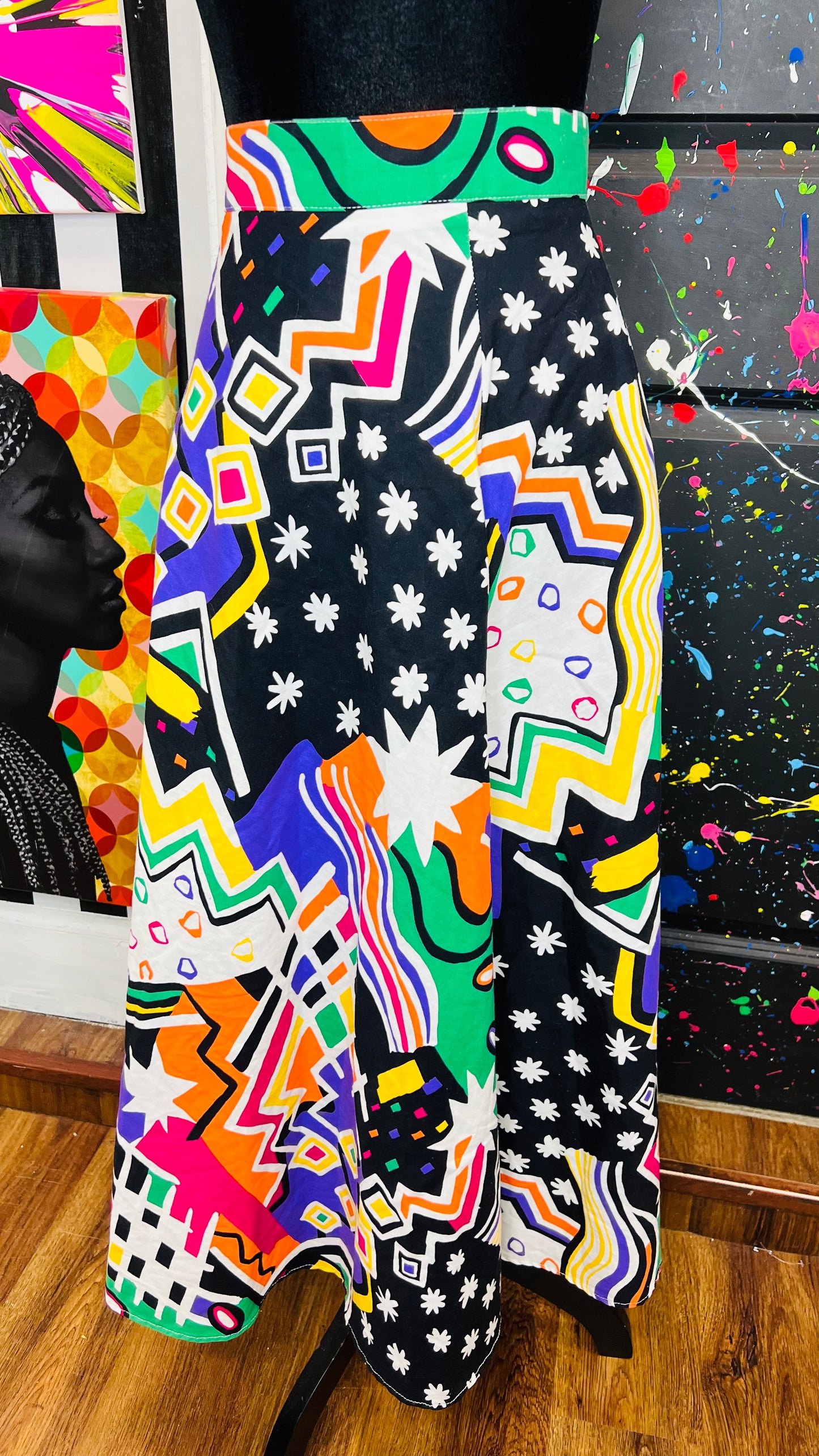 Vintage Abstract Skirt (12)