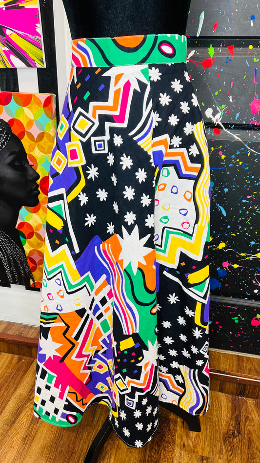 Vintage Abstract Skirt (12)