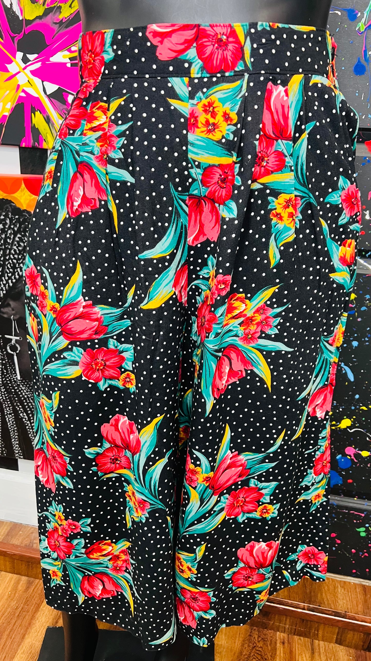 Vintage Polka Dot & Floral Gaulchos (18)