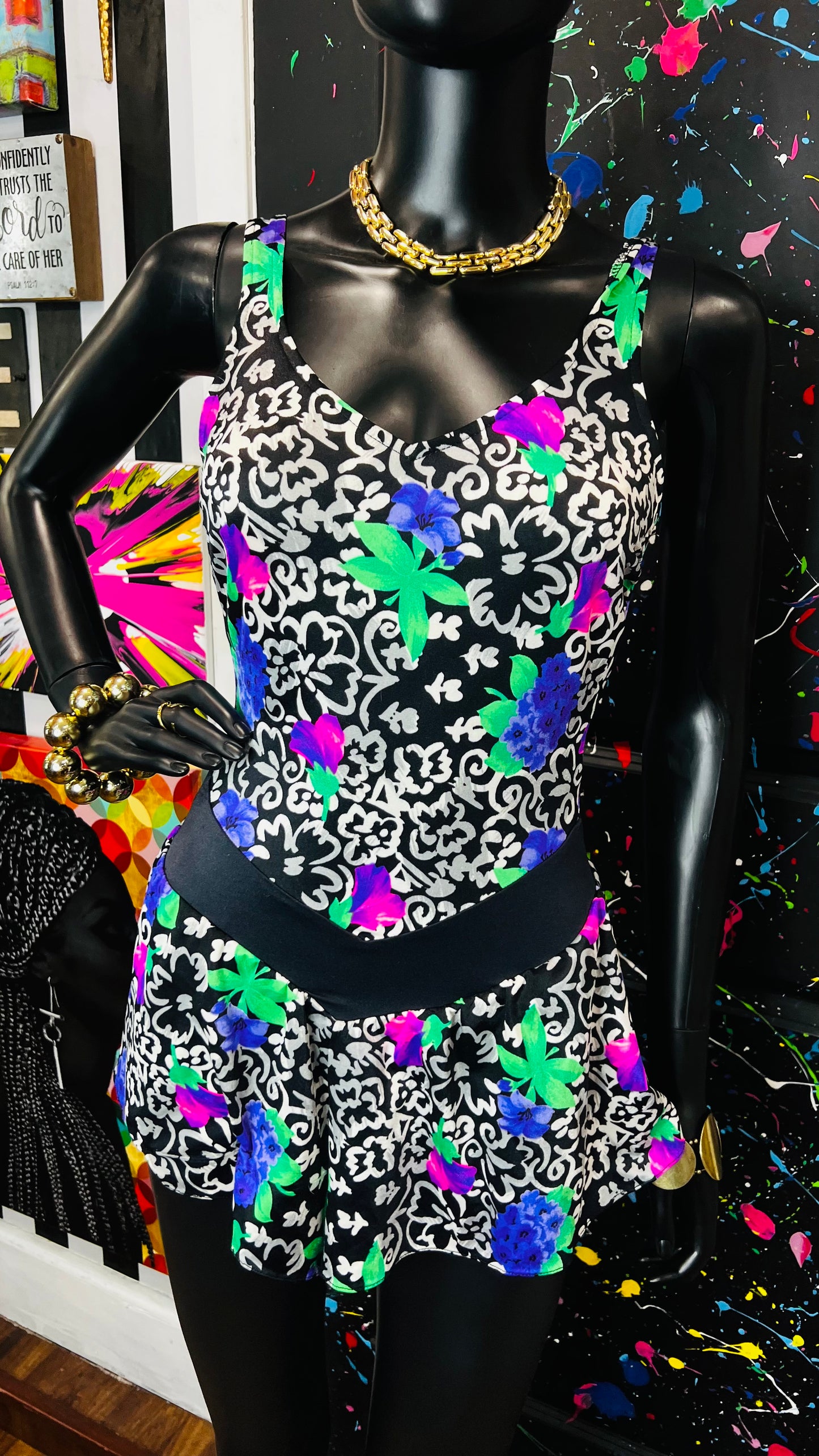 Vintage Floral Swimsuit (12)