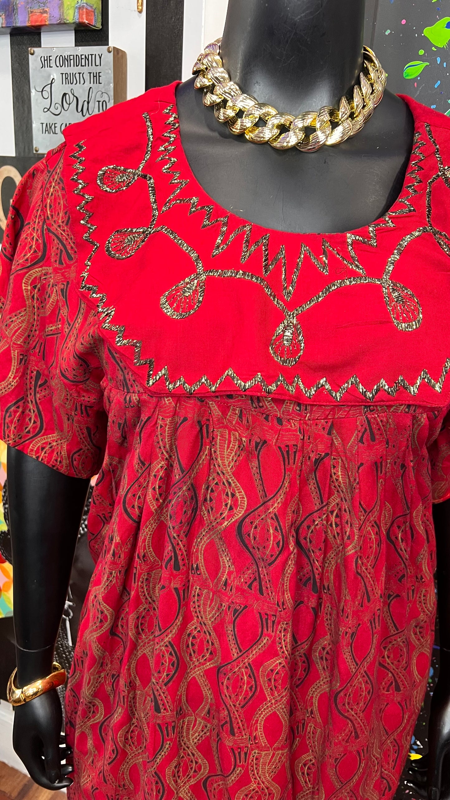 Vintage True Traditional African Dress (16)