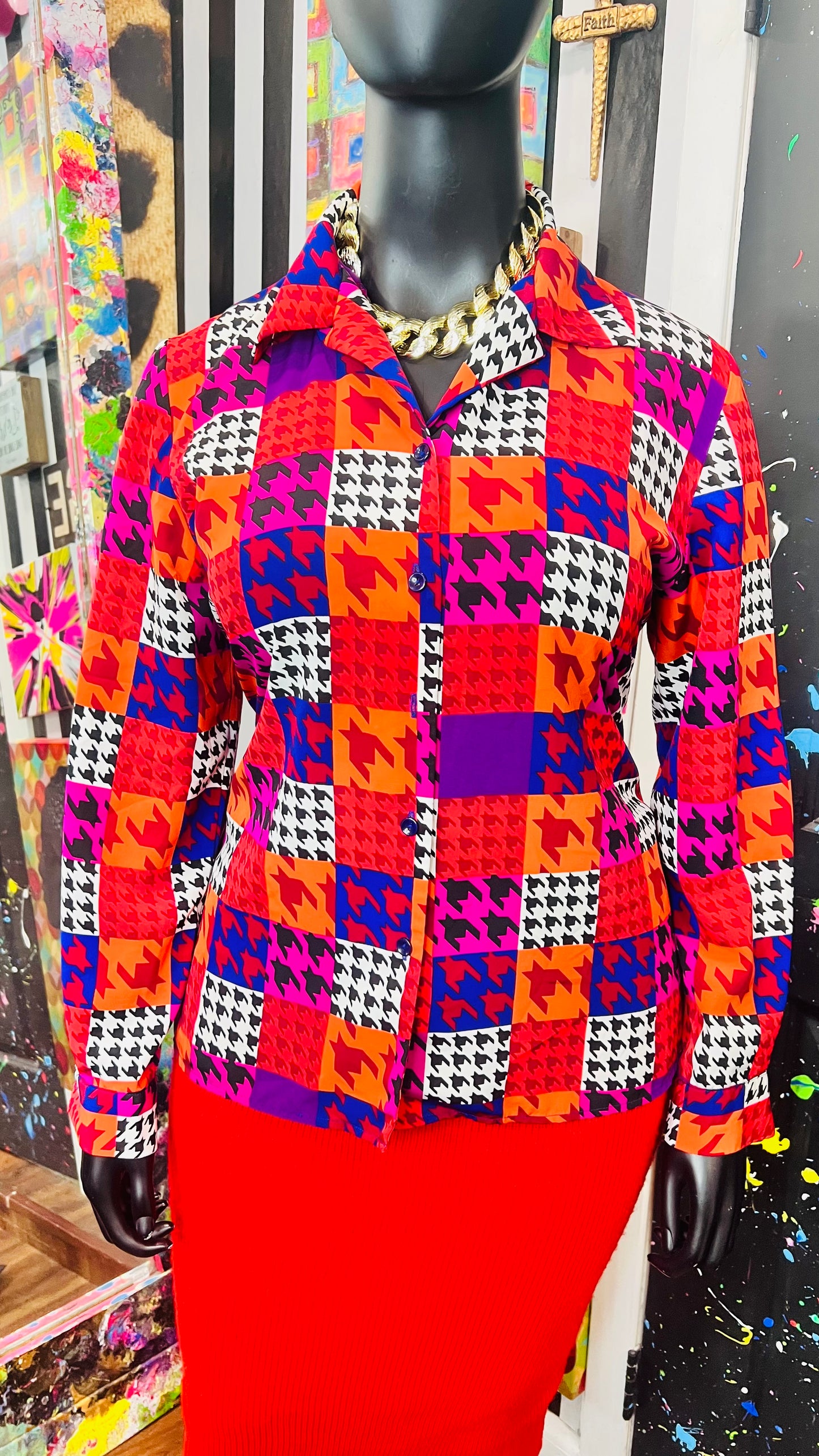 Vintage Funky 80’s Blouse (16)