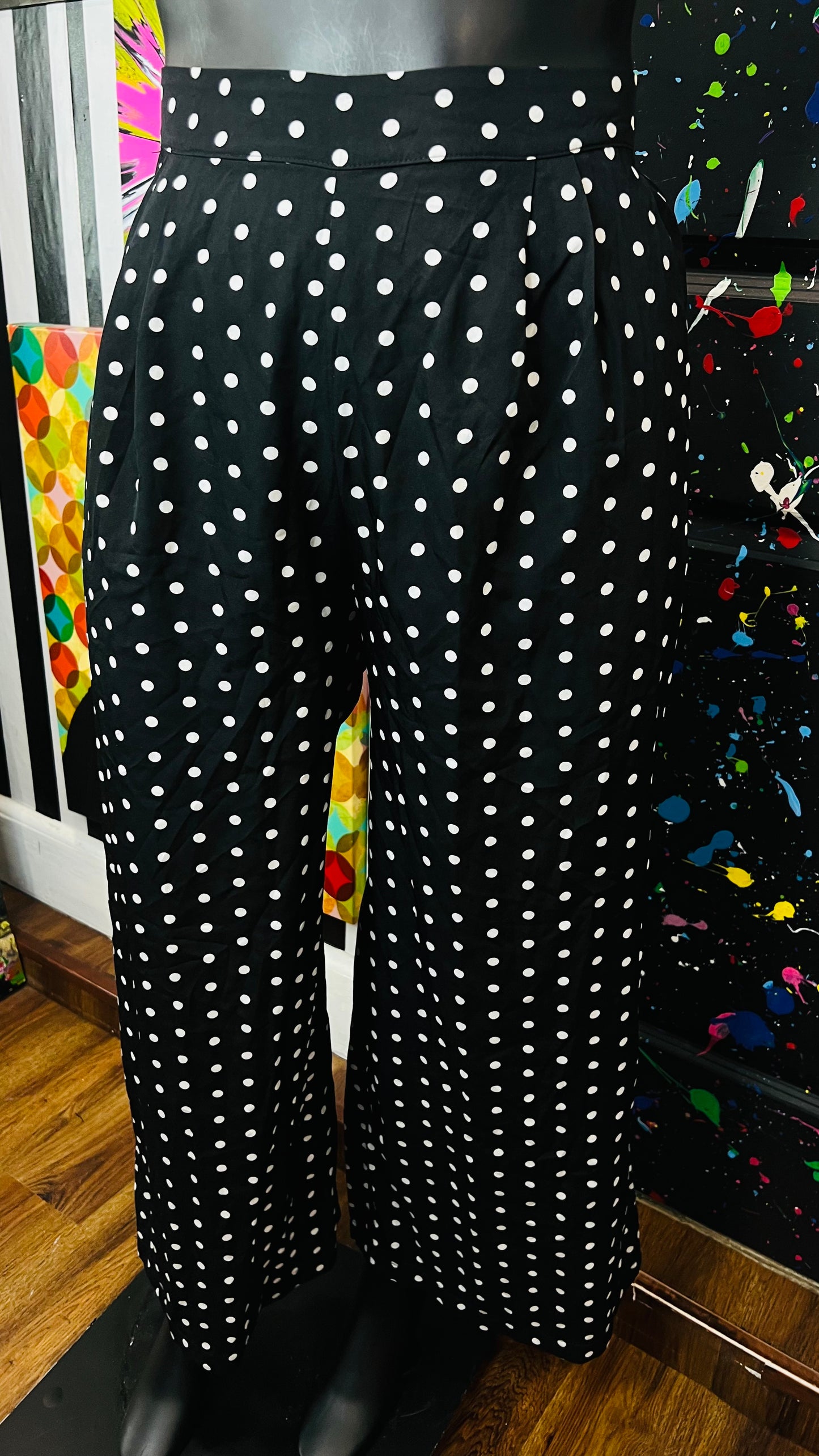 Black & White Polka Dot Pants (20)