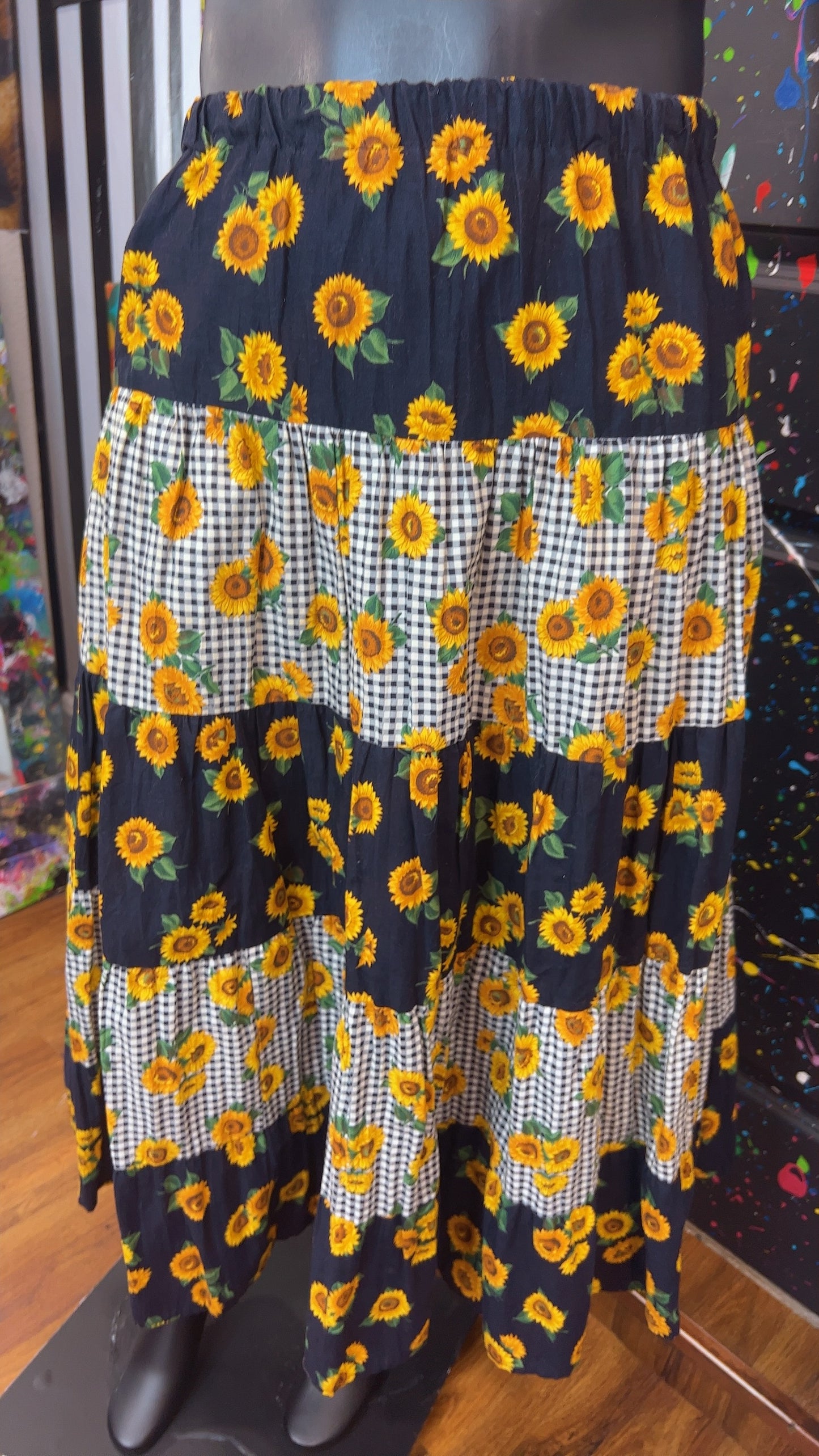 Vintage Sun Flower Skirt (20)