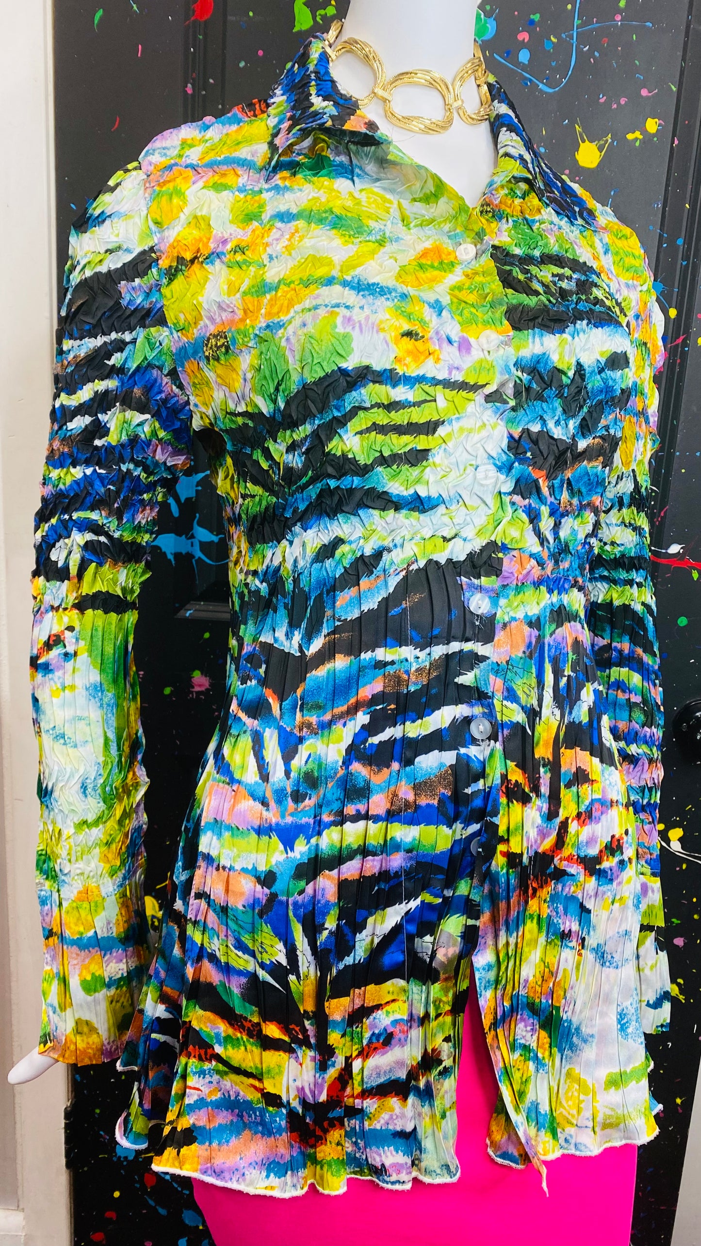 Abstract Accordion Blouse (16/18)