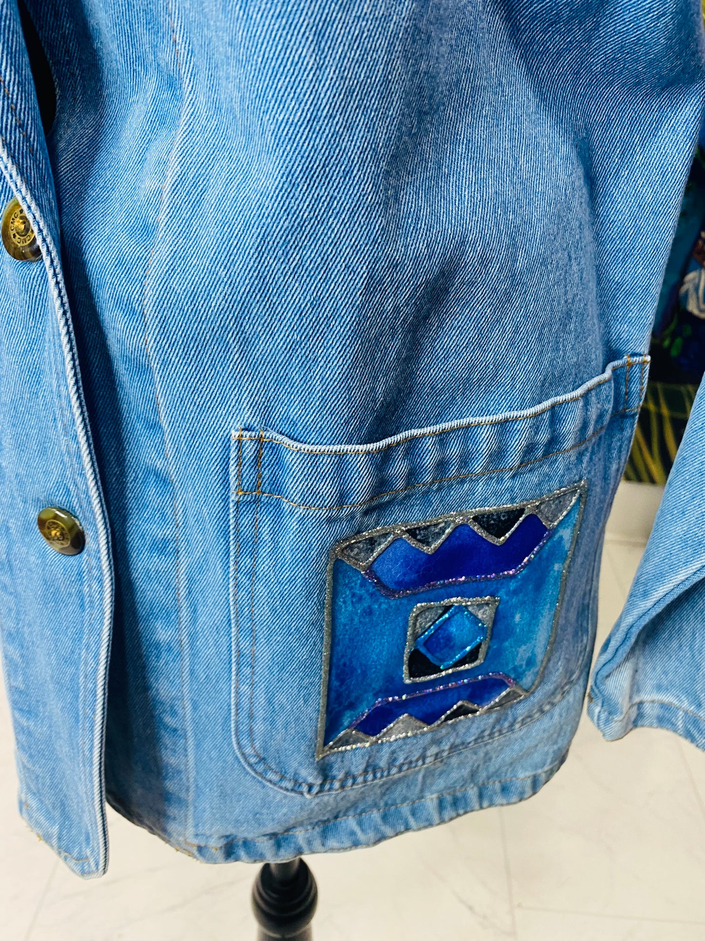 Vintage C•M•C Denim Blazer