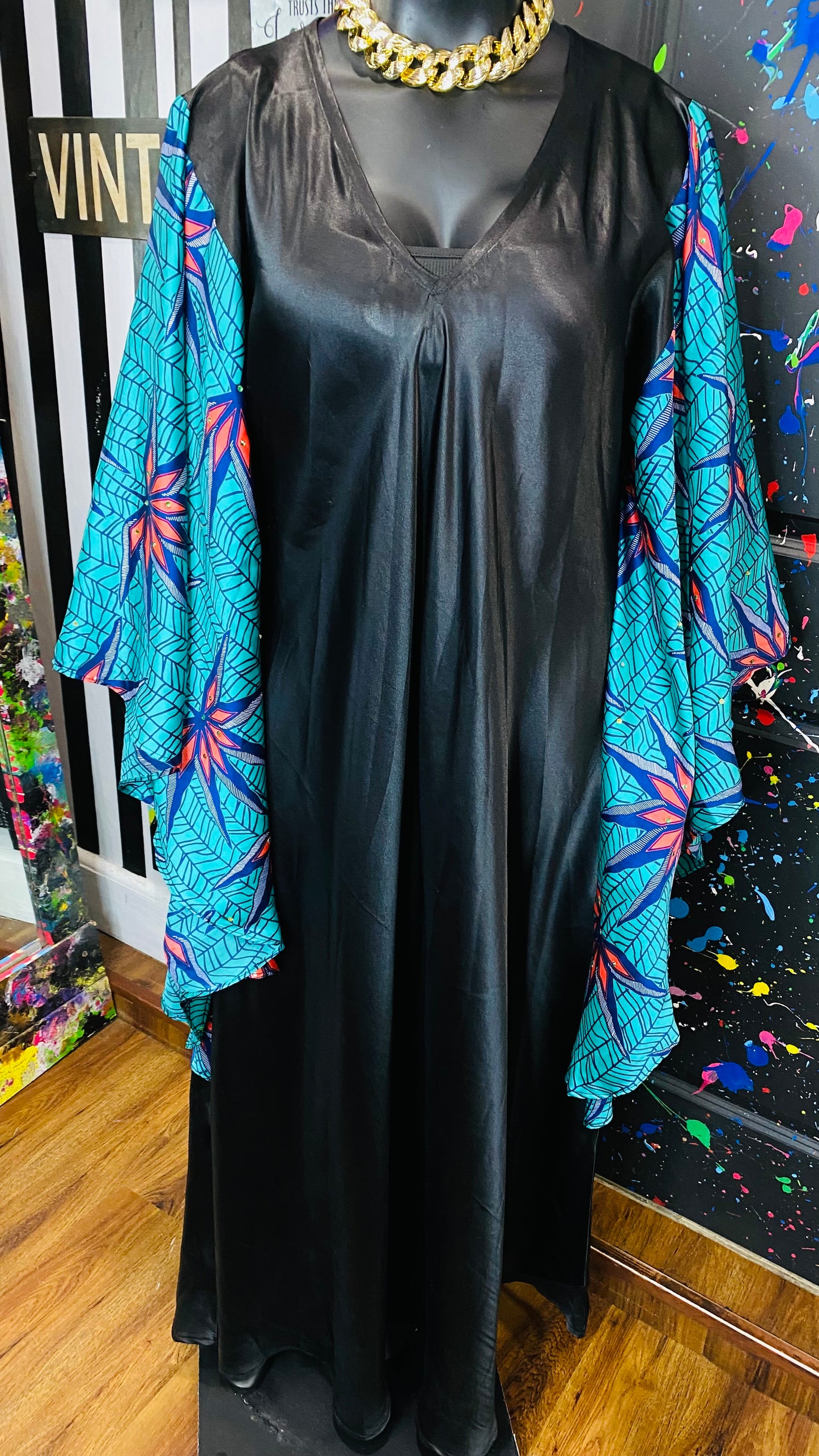 Vintage Kaftan Dress (OS)