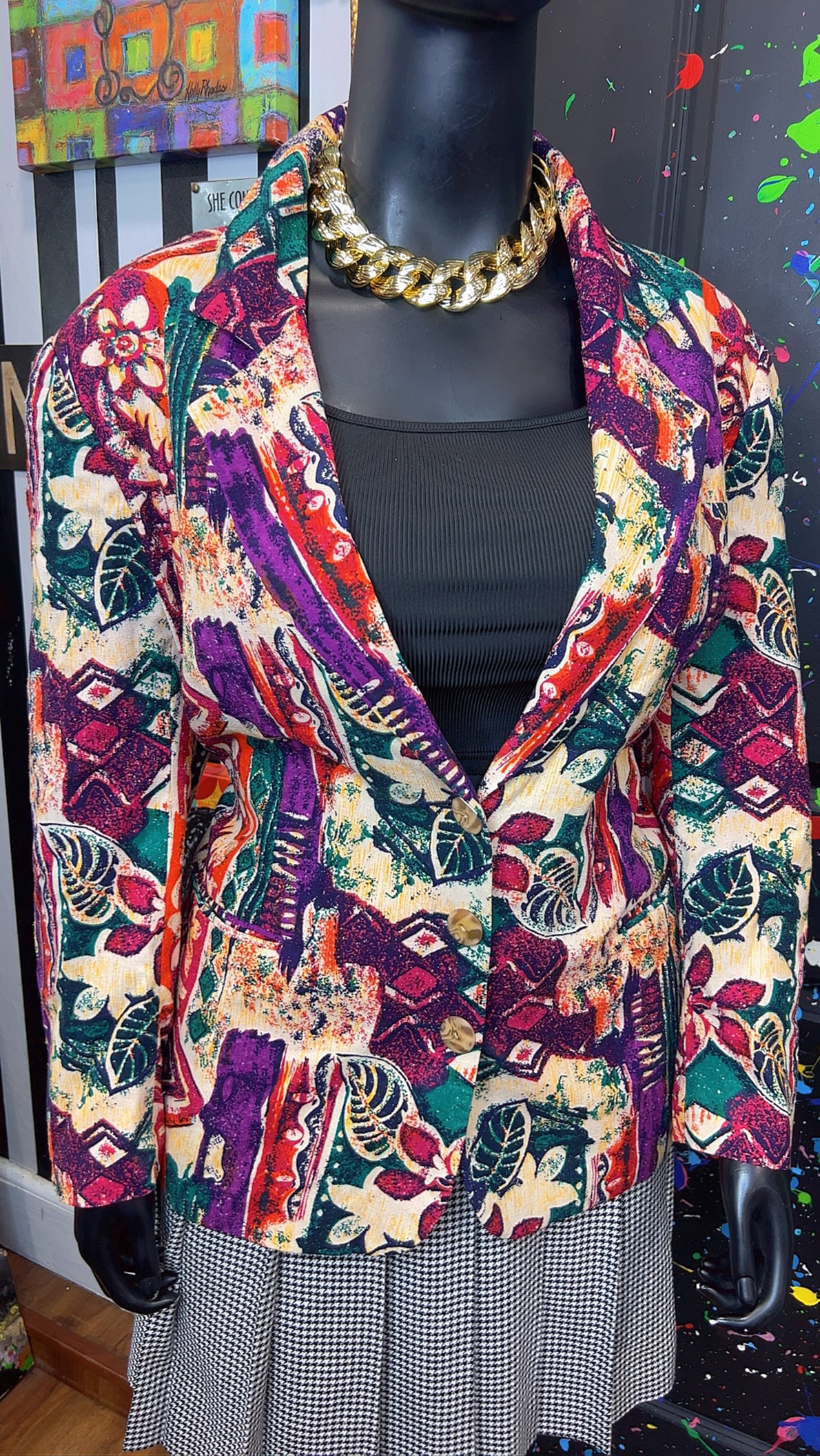 Vintage Abstract Blazer (22)