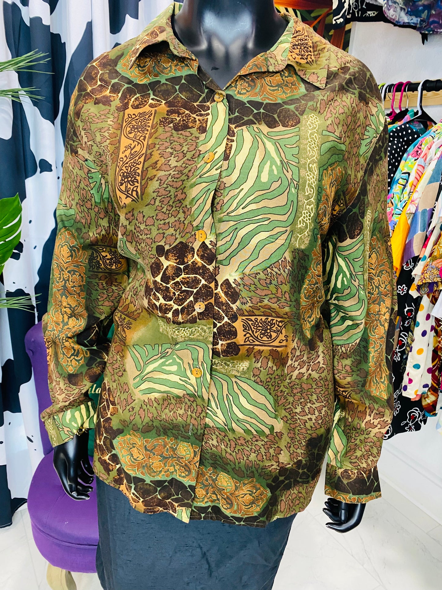 Vintage Long Sleeve Blouse