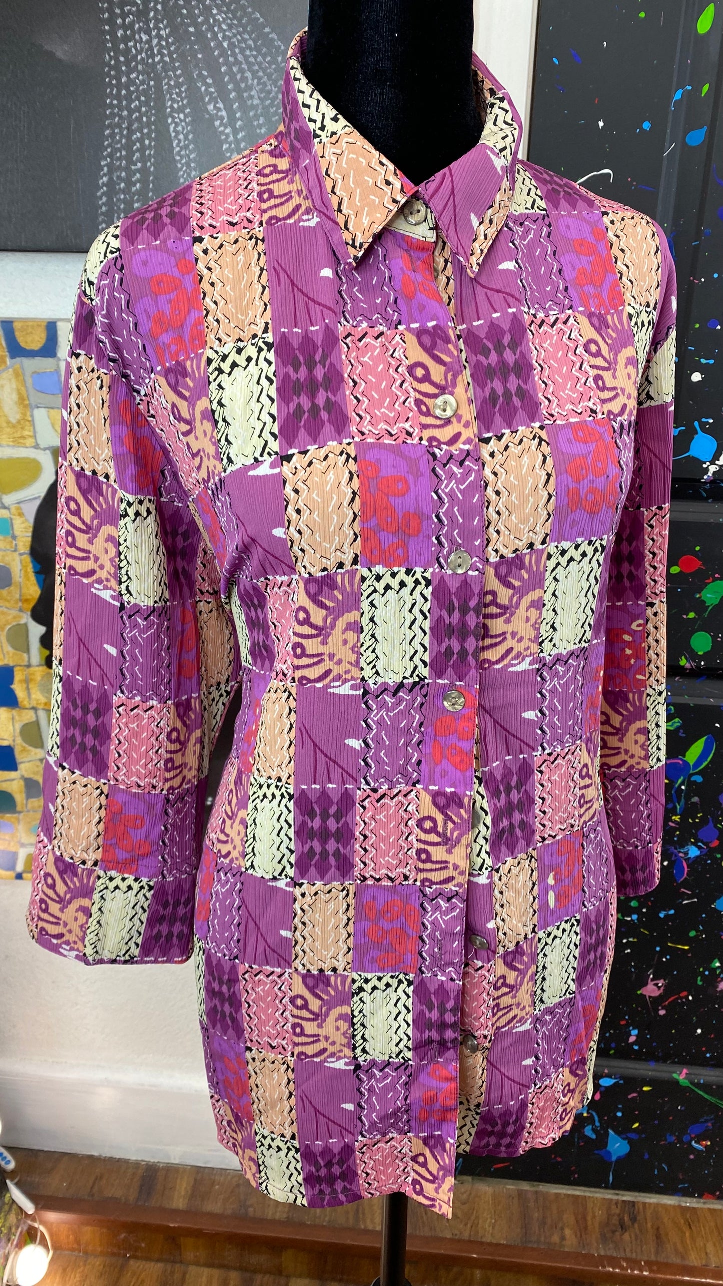 Vintage Short Sleeve Blouse