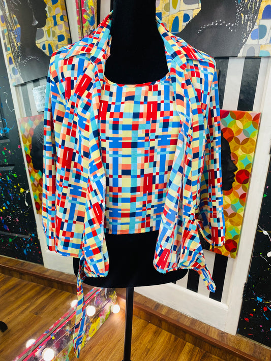 Vintage 3/4 Sleeve Inter Shirt Blouse