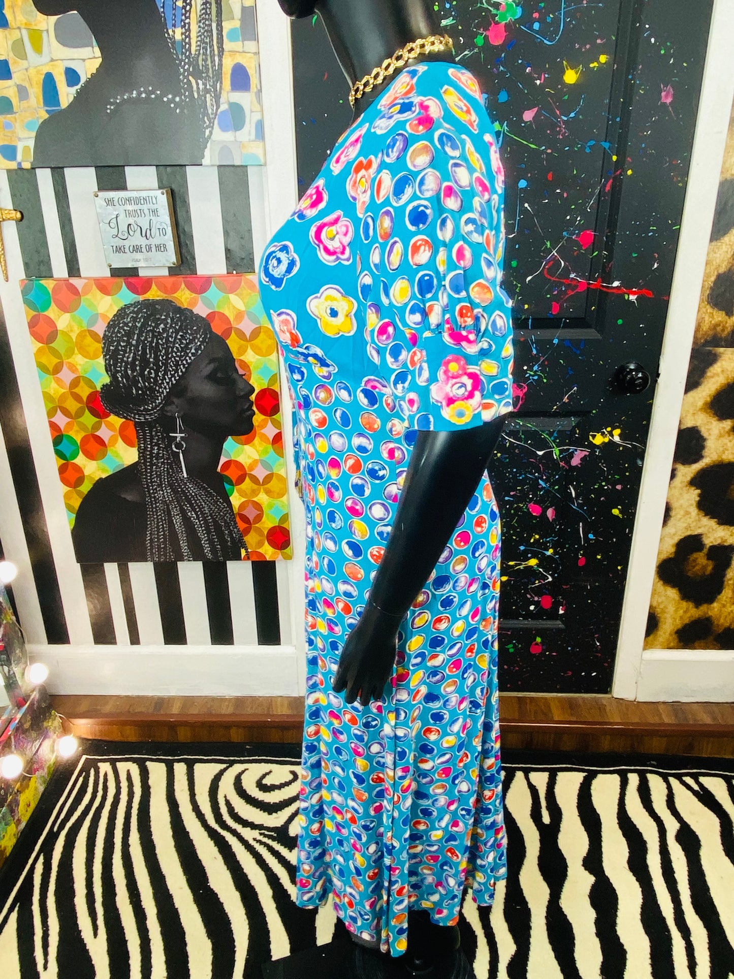 Vintage Carole Little Floral Dress