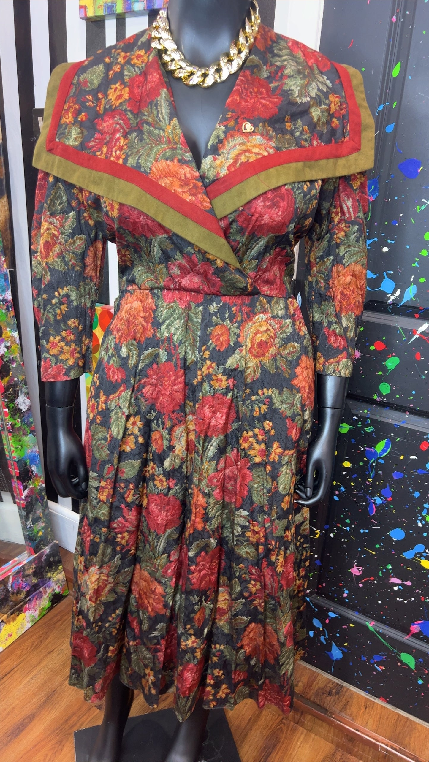 Vintage Sailor Style Dress (16)