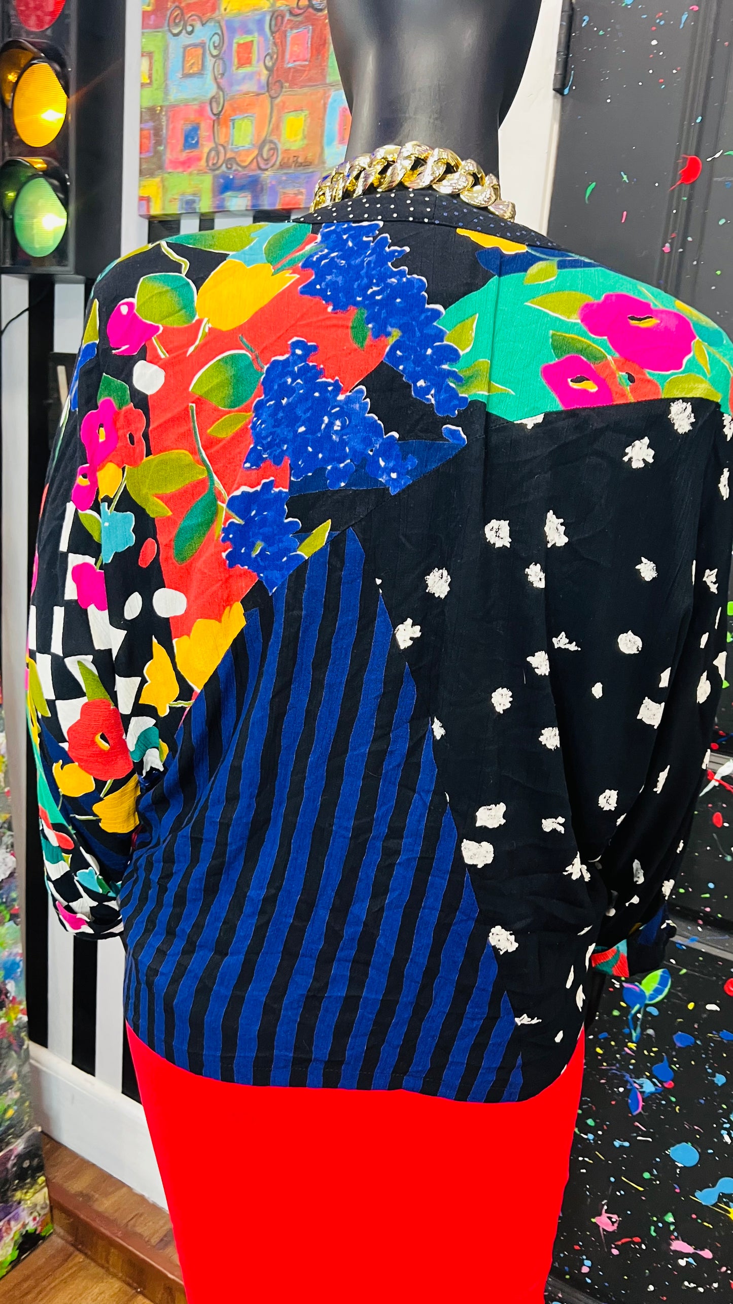 Vintage Carole Little Rayon Jacket (20)