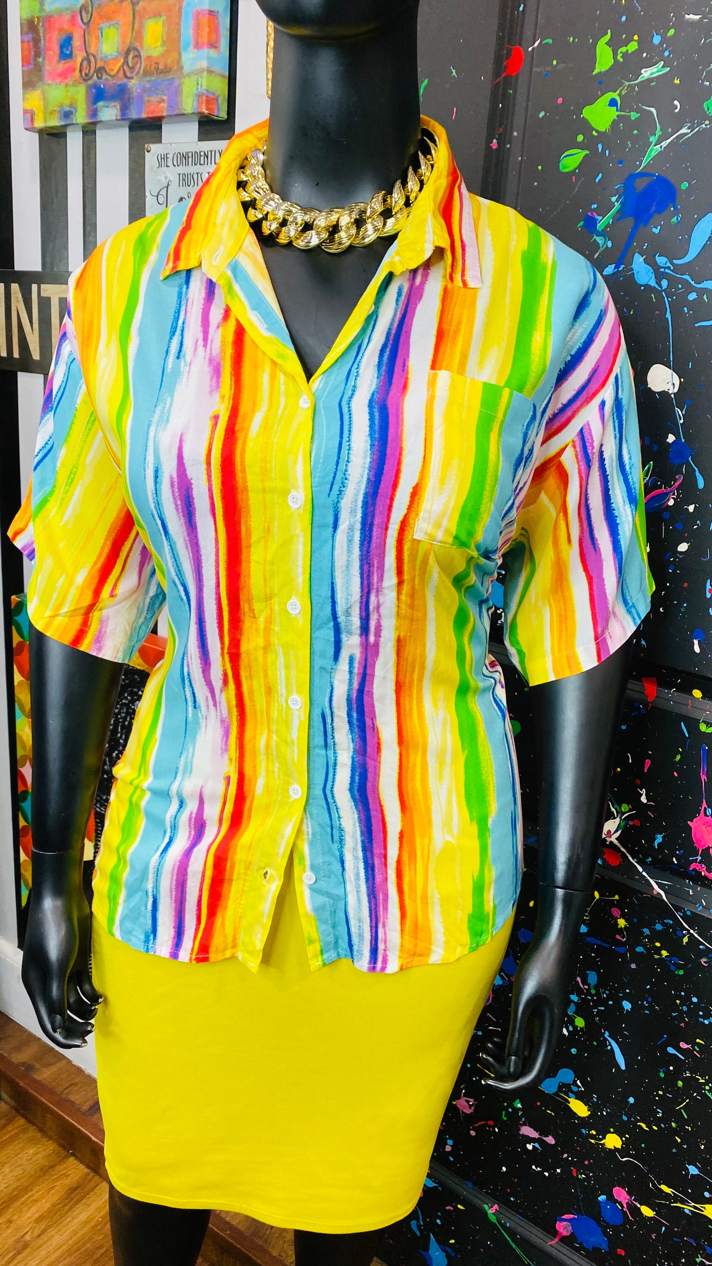 Watercolor Rayon Blouse (22/24)