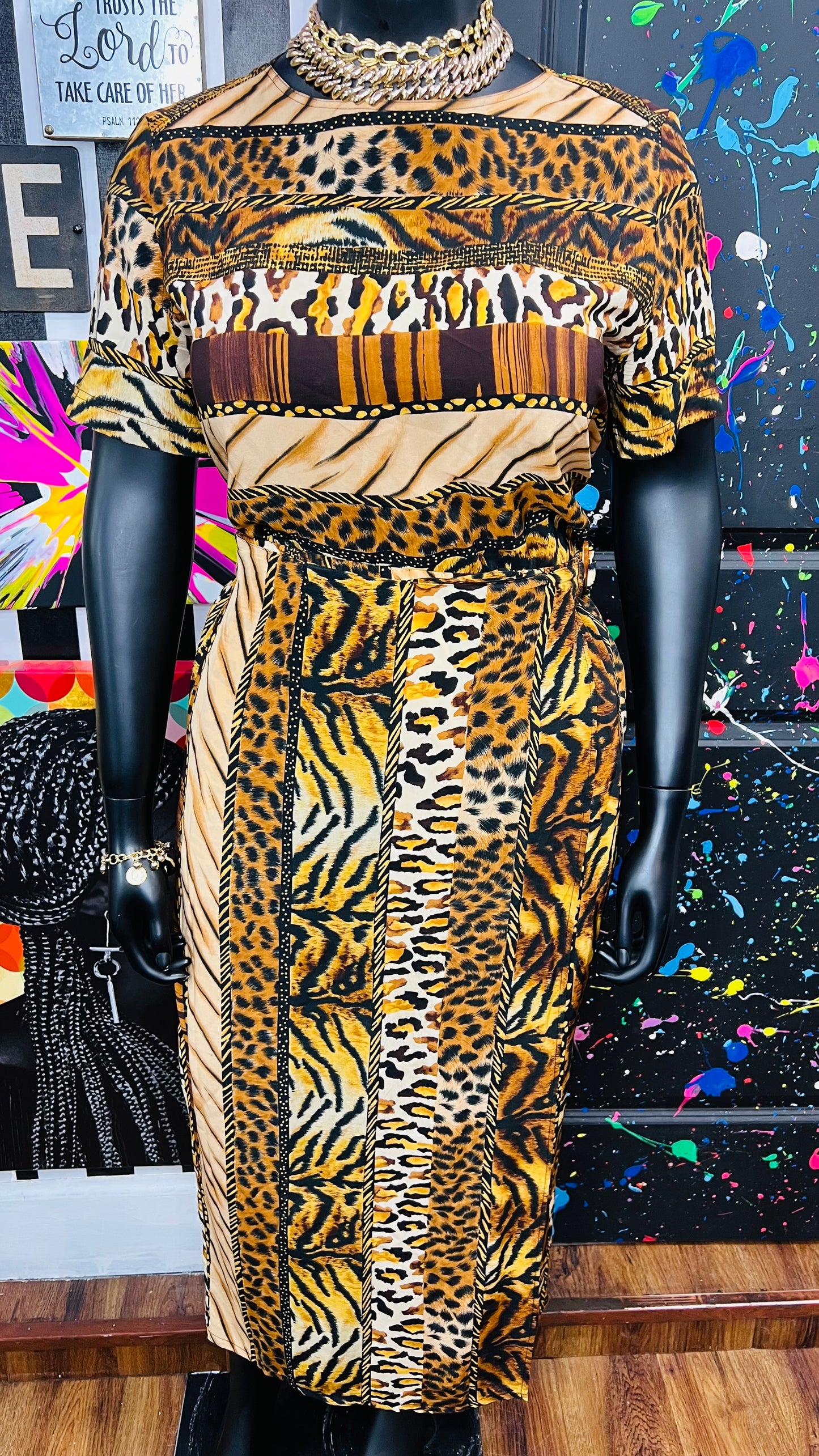 Vintage 100% Silk Diane Gilman Skirt Set (14)