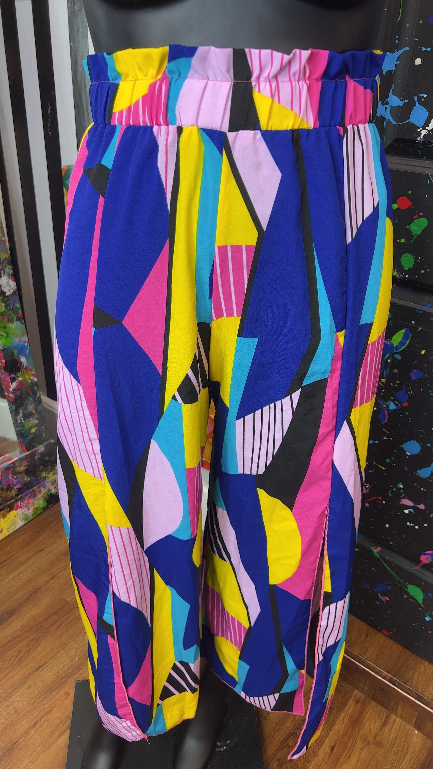 Fun Wide Leg Pants w/Front Split (18)