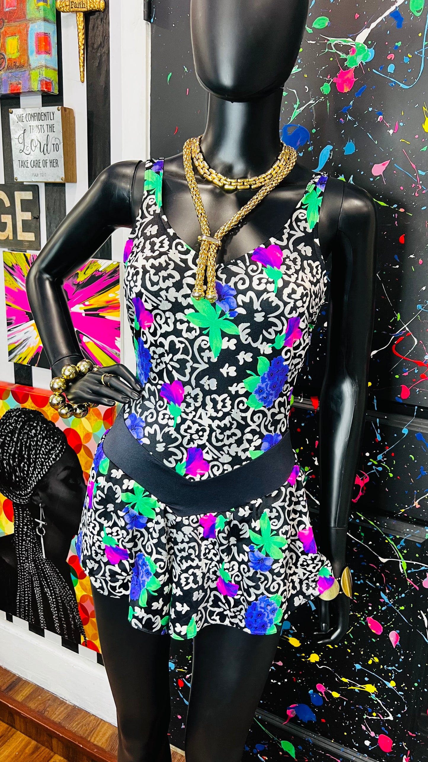 Vintage Floral Swimsuit (12)