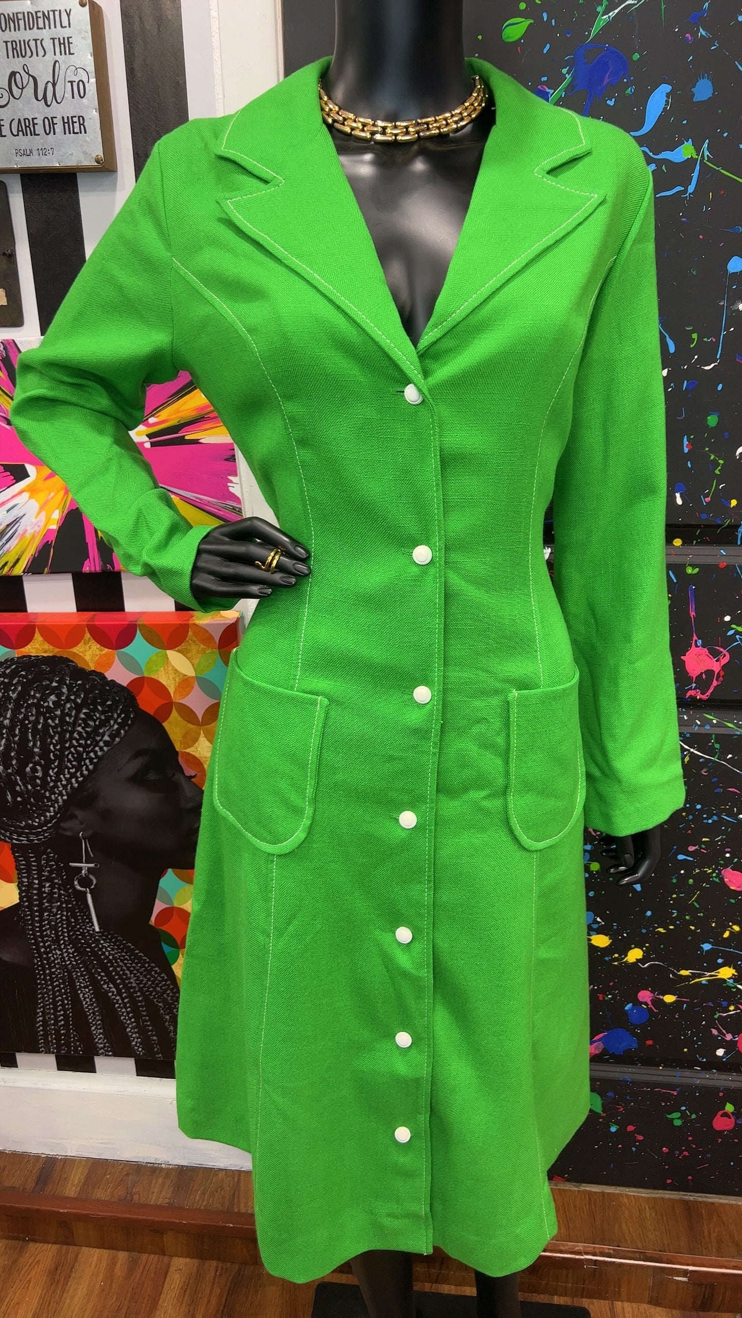 Vintage 70’s Lillian Russell Dress (16) Fits like a modern size 12