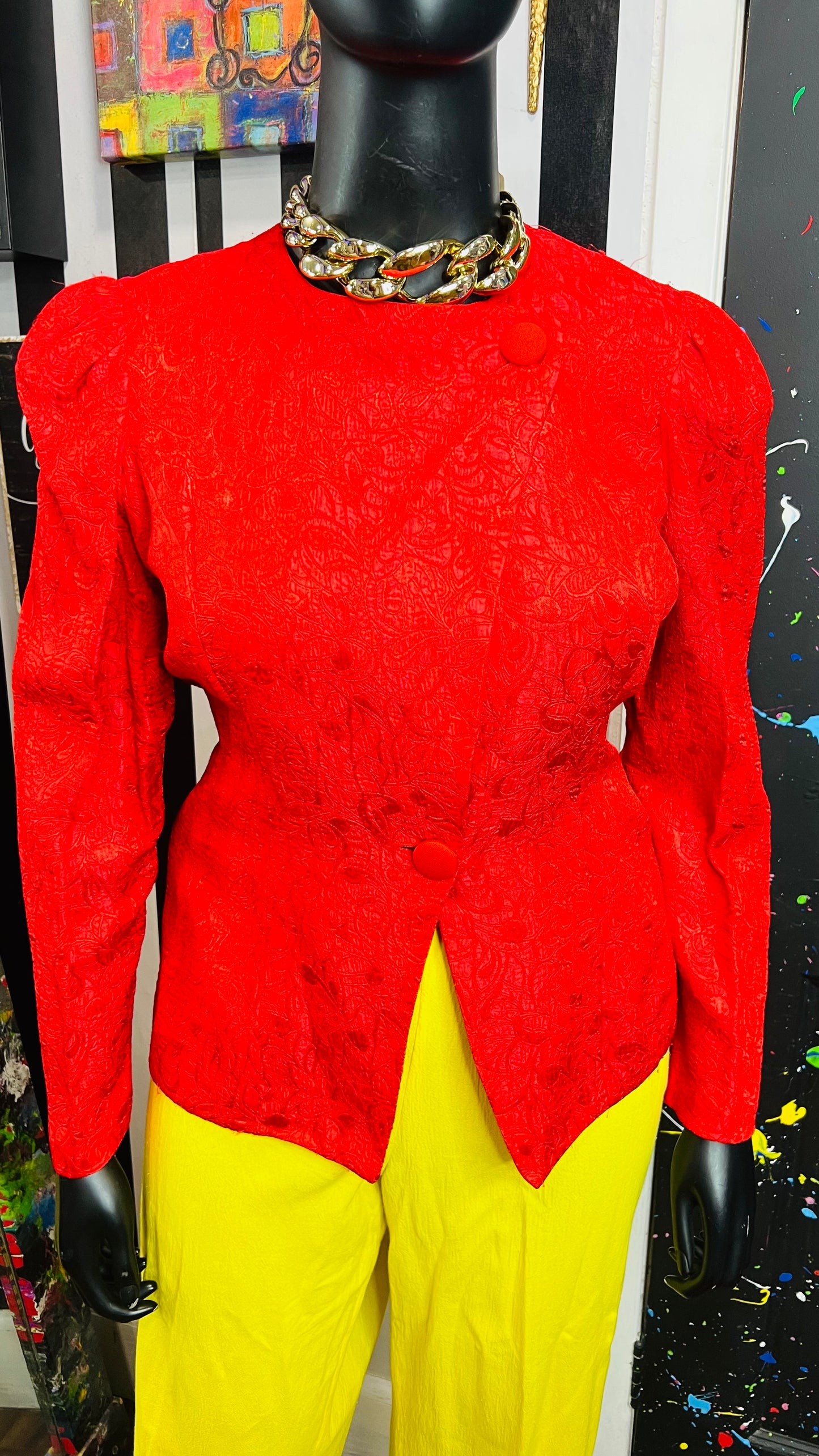 Vintage Red Blazer (16)