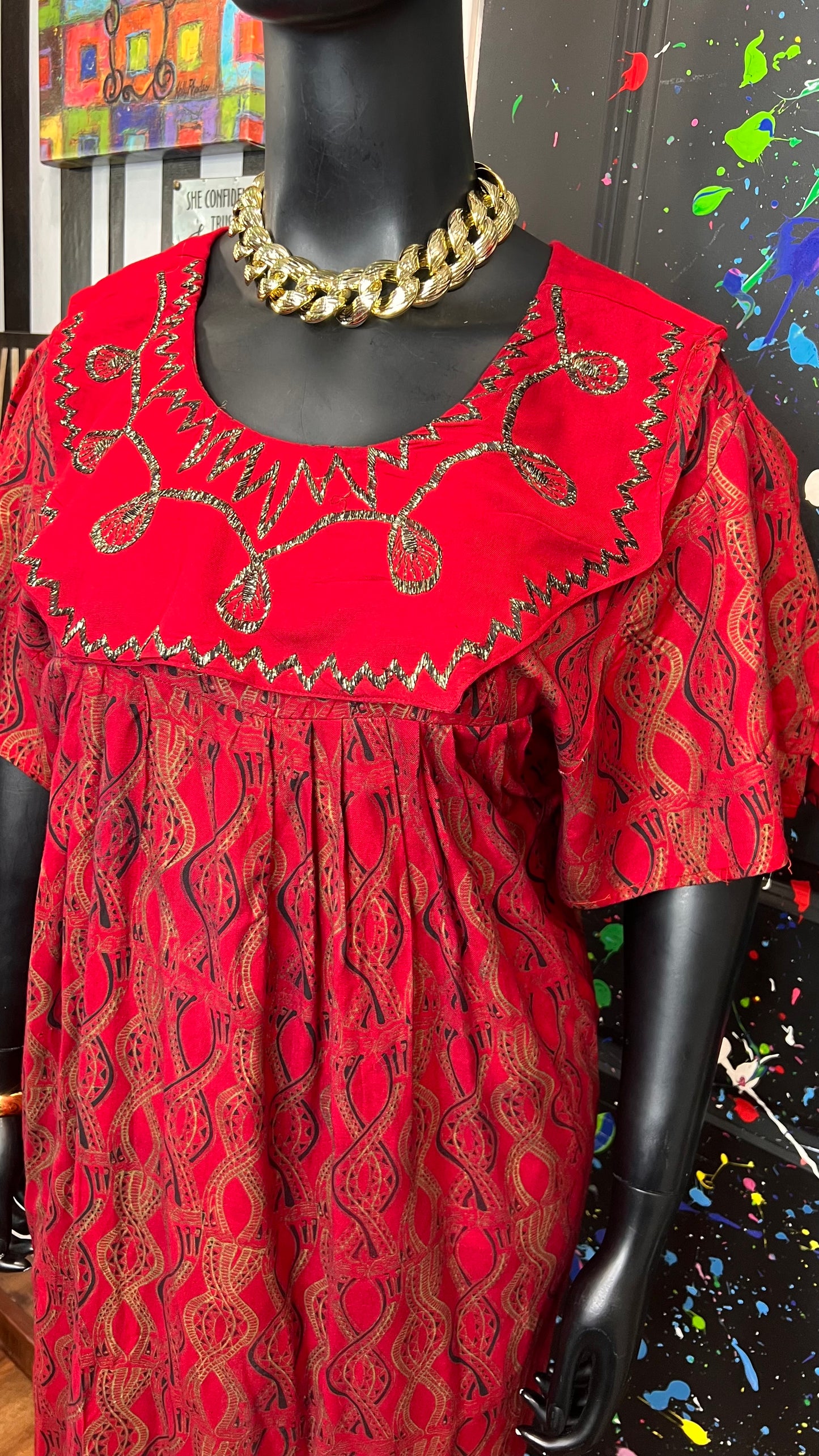 Vintage True Traditional African Dress (16)