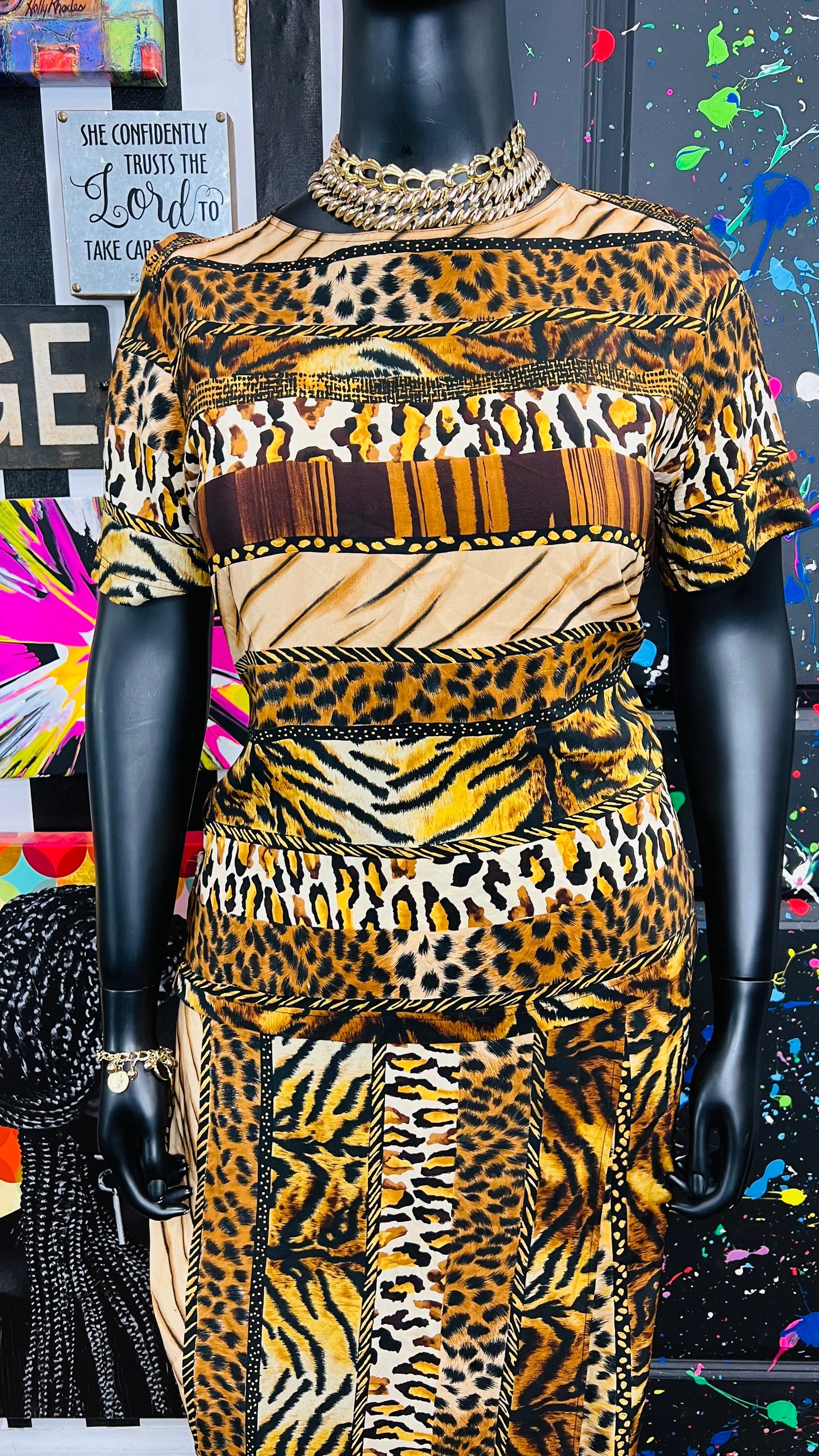 Vintage 100% Silk Diane Gilman Skirt Set (14)