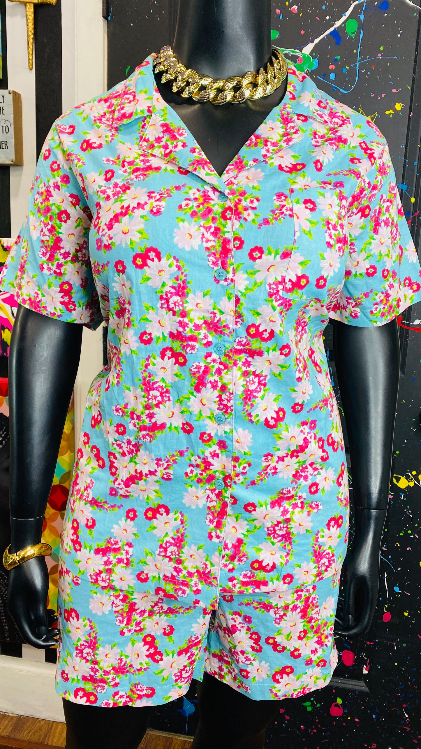 Vintage Floral Shorts Set (22)