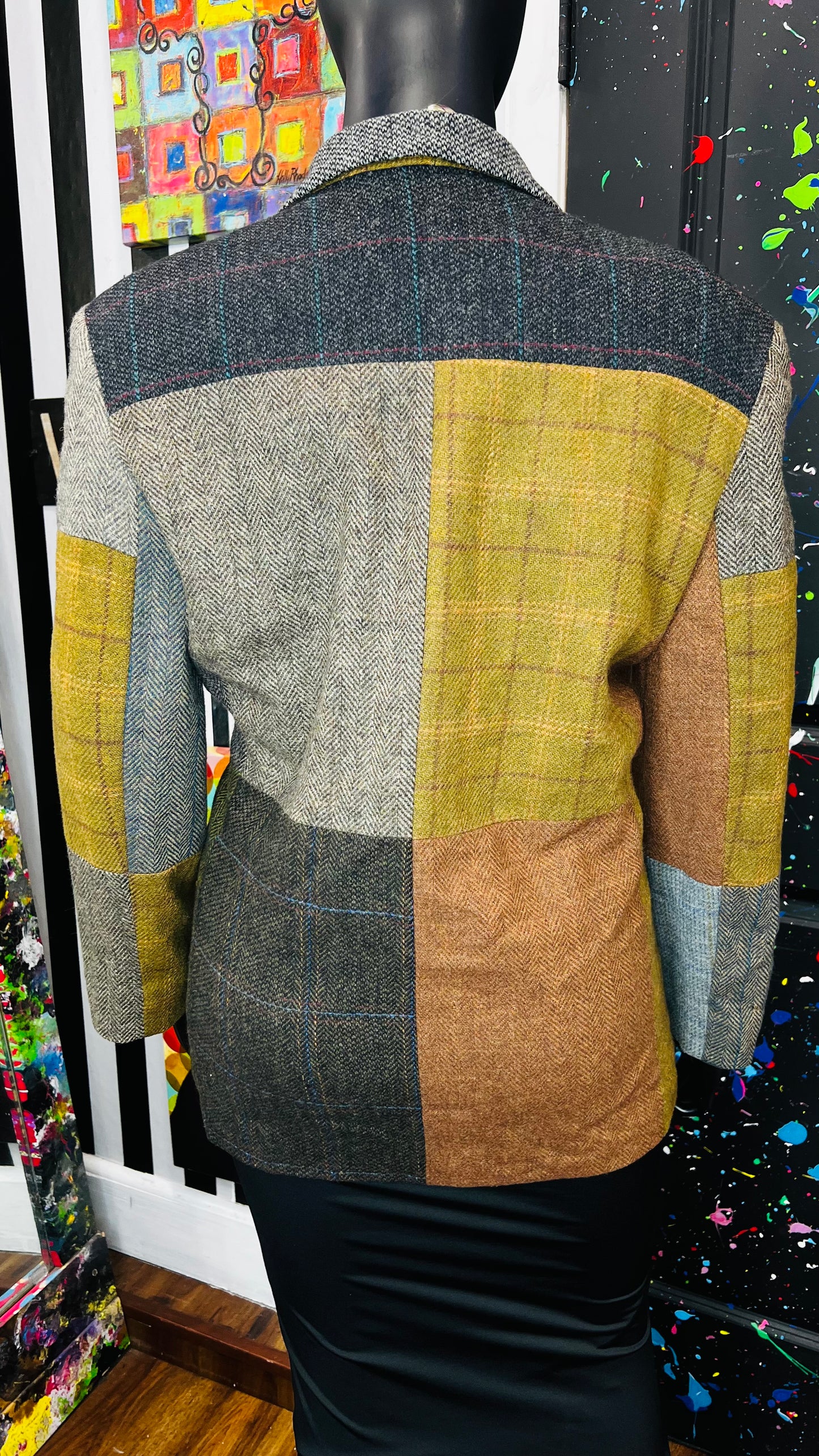 Vintage Wool Patchwork Blazer (16)