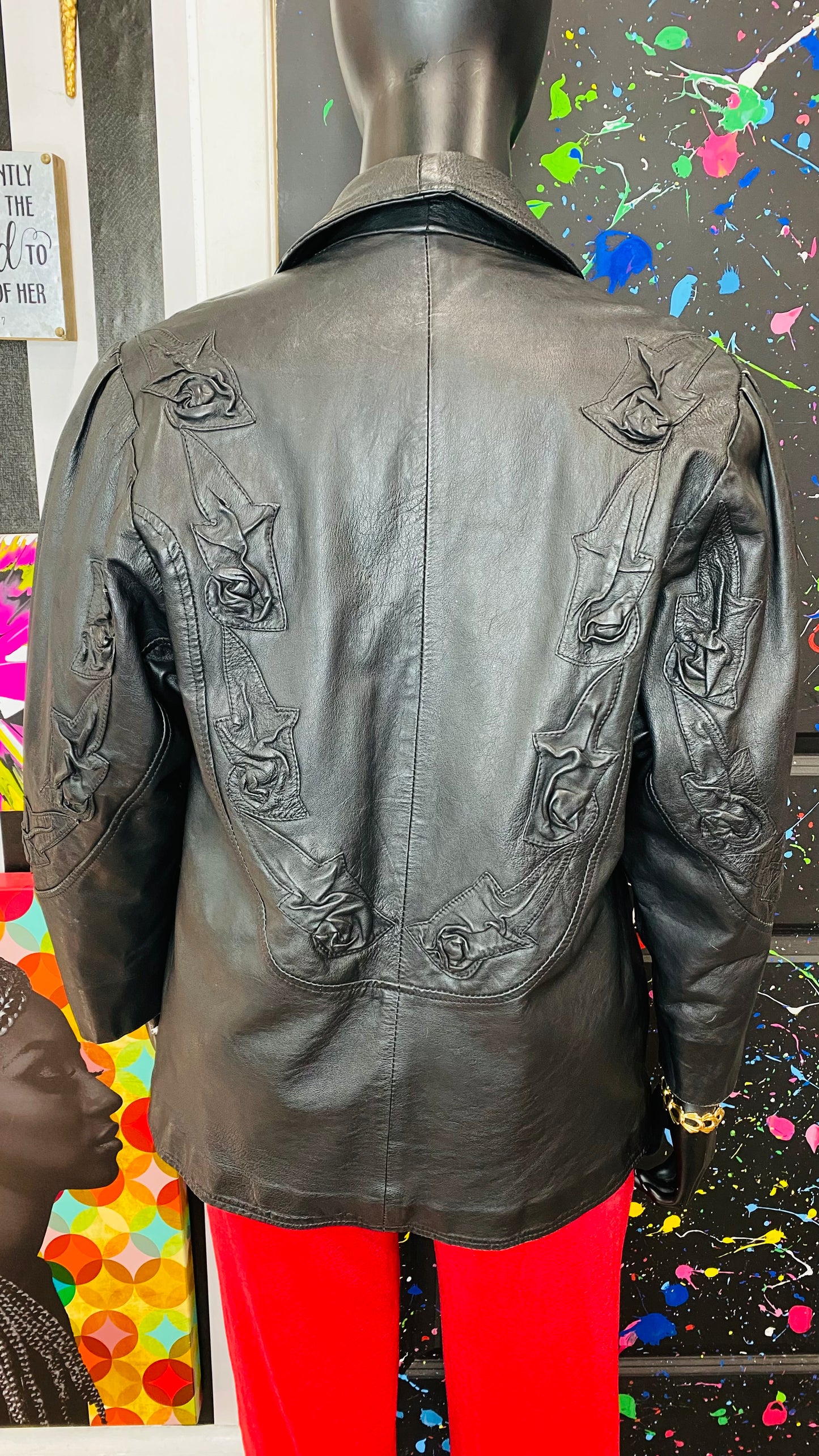 Vintage Rose Genuine Leather Jacket (16)